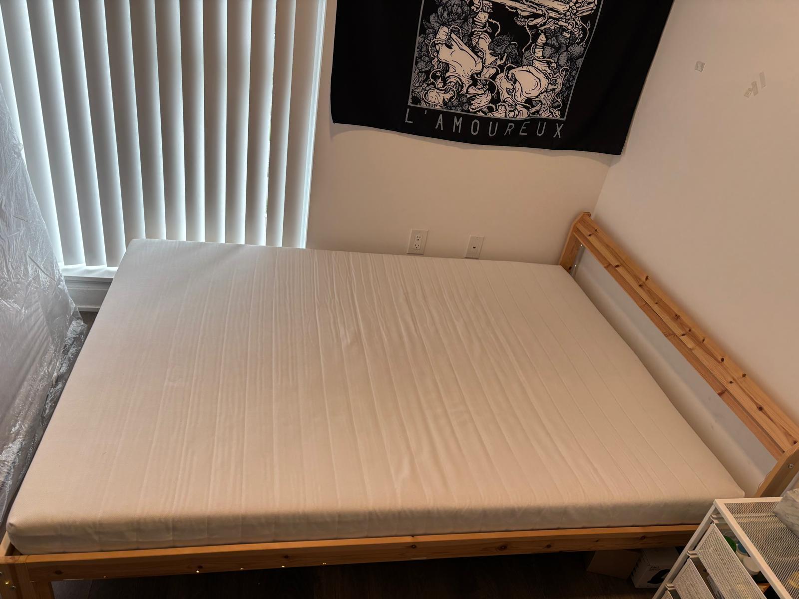 IKEA Neiden Full Bed Frame with Luroy slatted bed base - photo 2