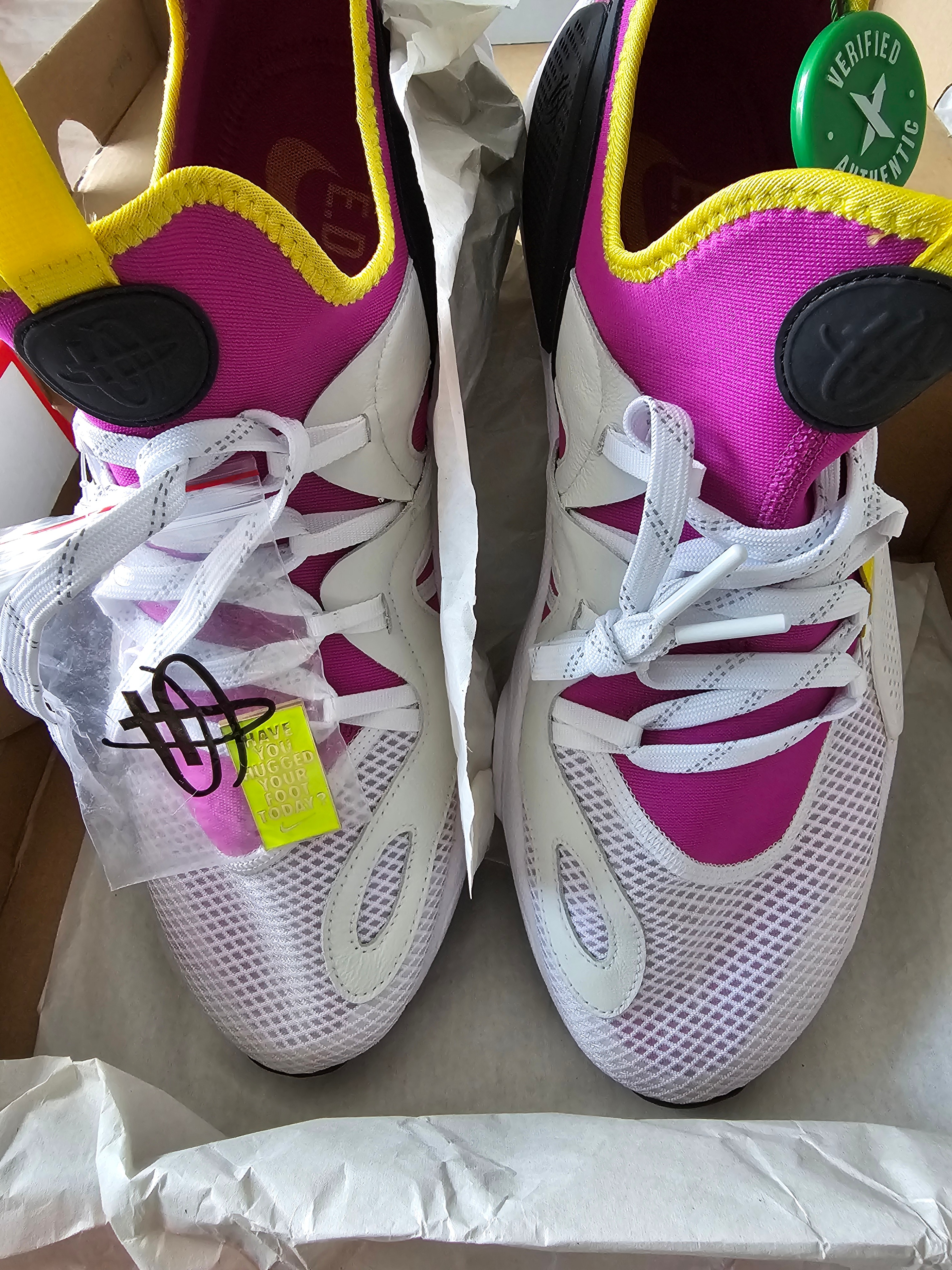 Nike Air Huarache Edge TXT QS Magenta Neon Yellow BQ5206 500 - photo 5