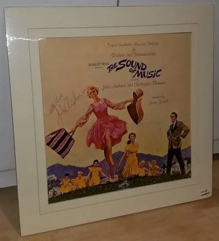 RARE Julie Andrews Signed Sound of Music Album Cover w/ COA thumbnail