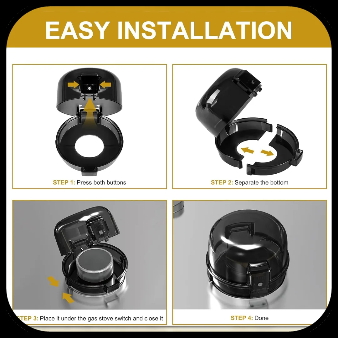 Stove Knob Covers for Child Safety image indicator(4)