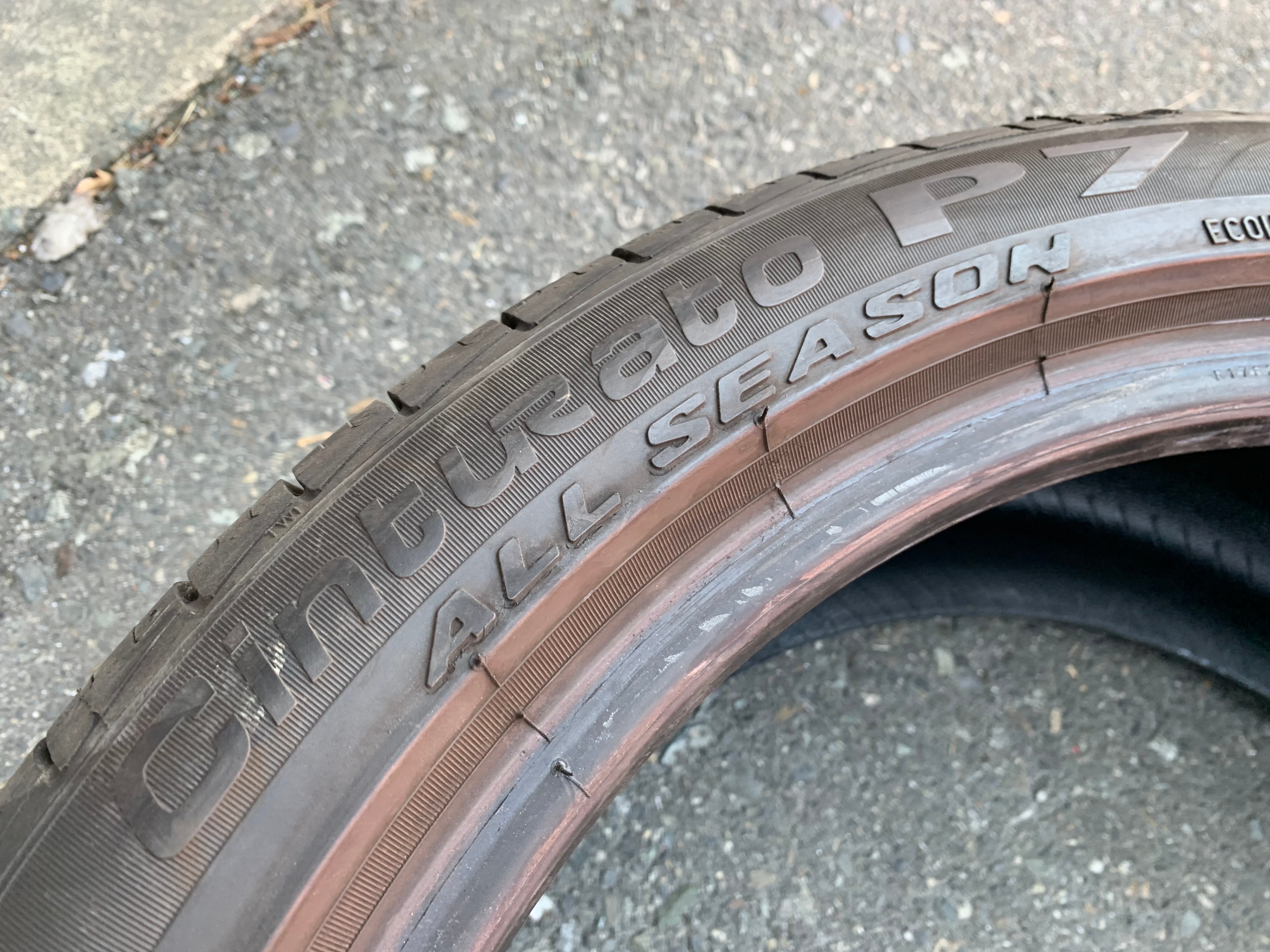 1 x single 245/40/18 Pirelli P7 Cinturato A/S RFT 99% like new - photo 4