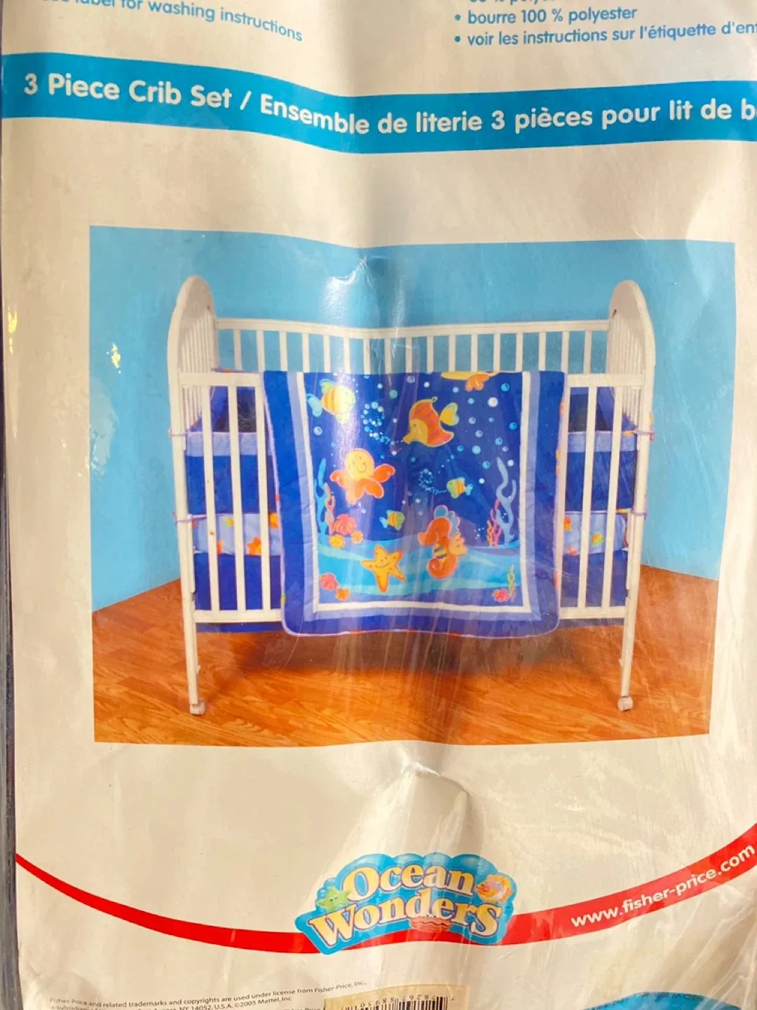 Ocean Wonders Fisher Price 3 Piece Crib Set thumbnail