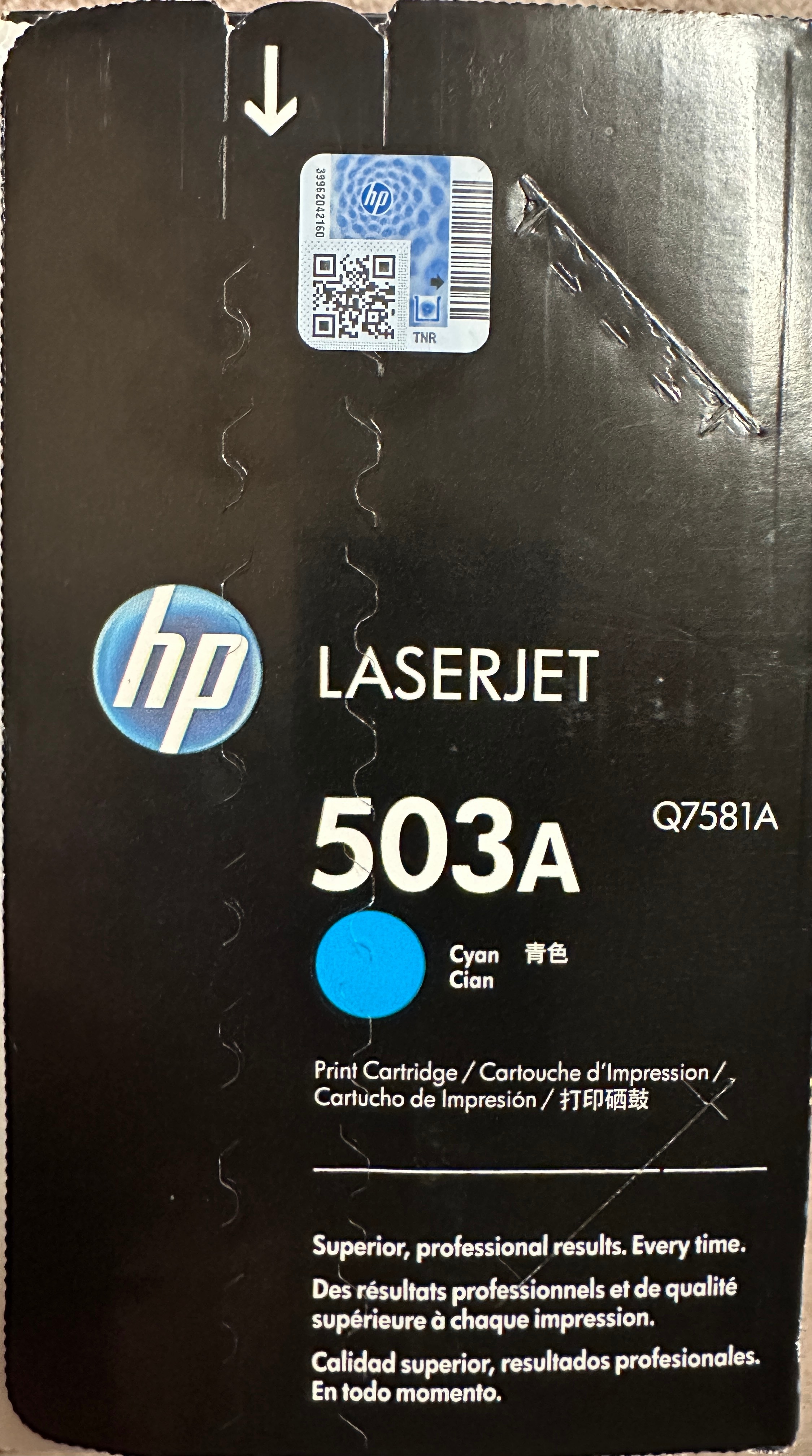 HP 503A (Q7581A) Cyan Original Toner Cartridge SEALED - photo 2