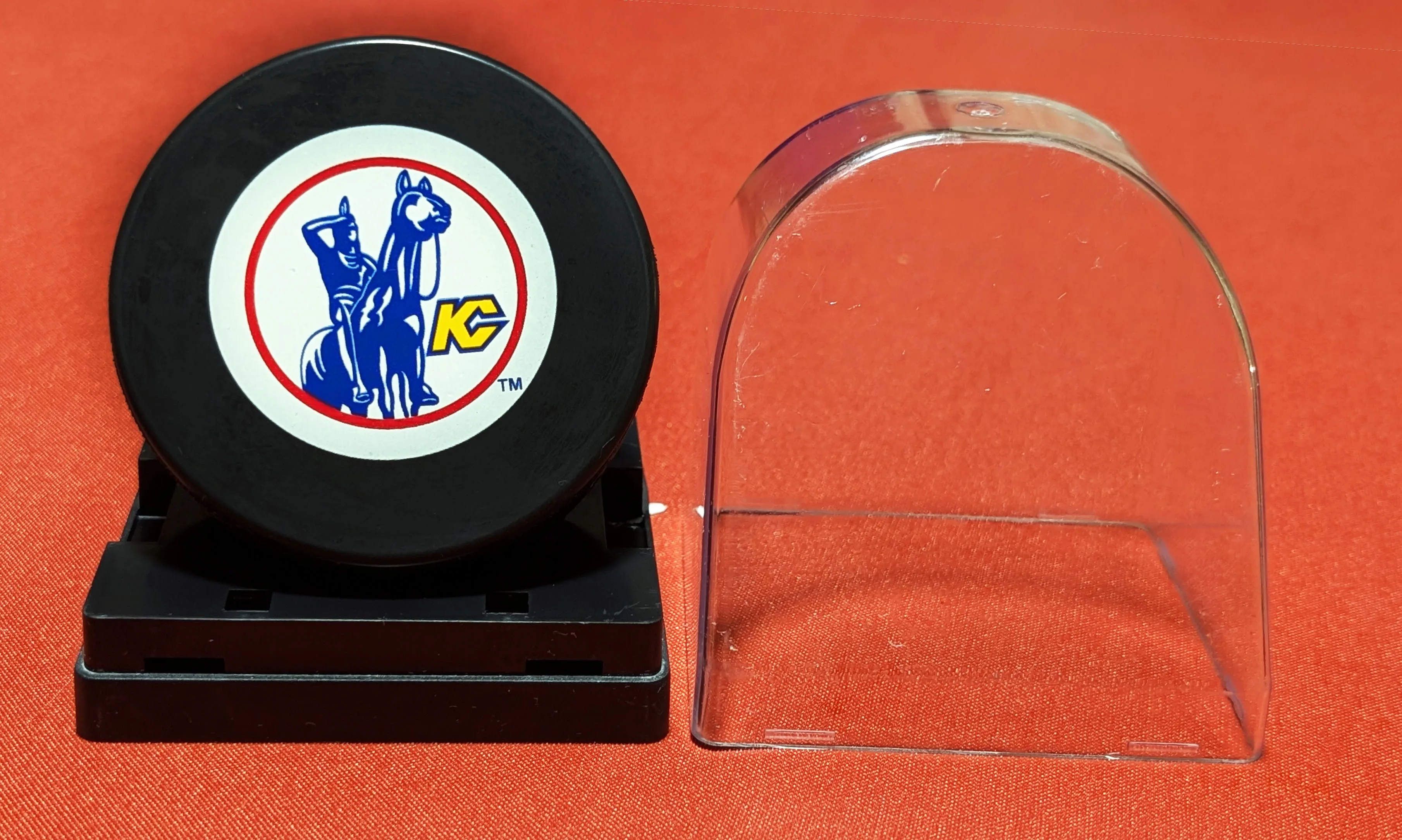 Vintage NHL Inglasco Puck with Display Stand - Made in Slovakia image indicator(4)