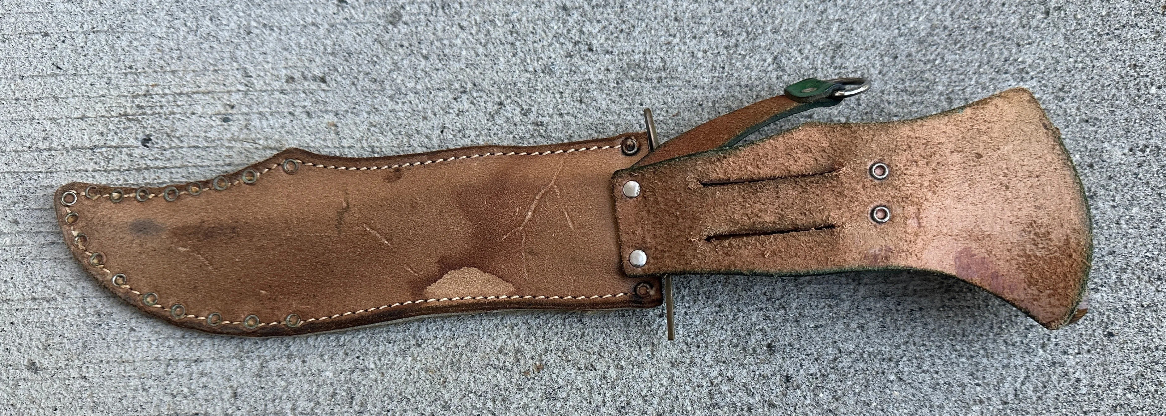 ERN Solingen German Hunting knife Siberian Skinner in Sleeve. image indicator(2)