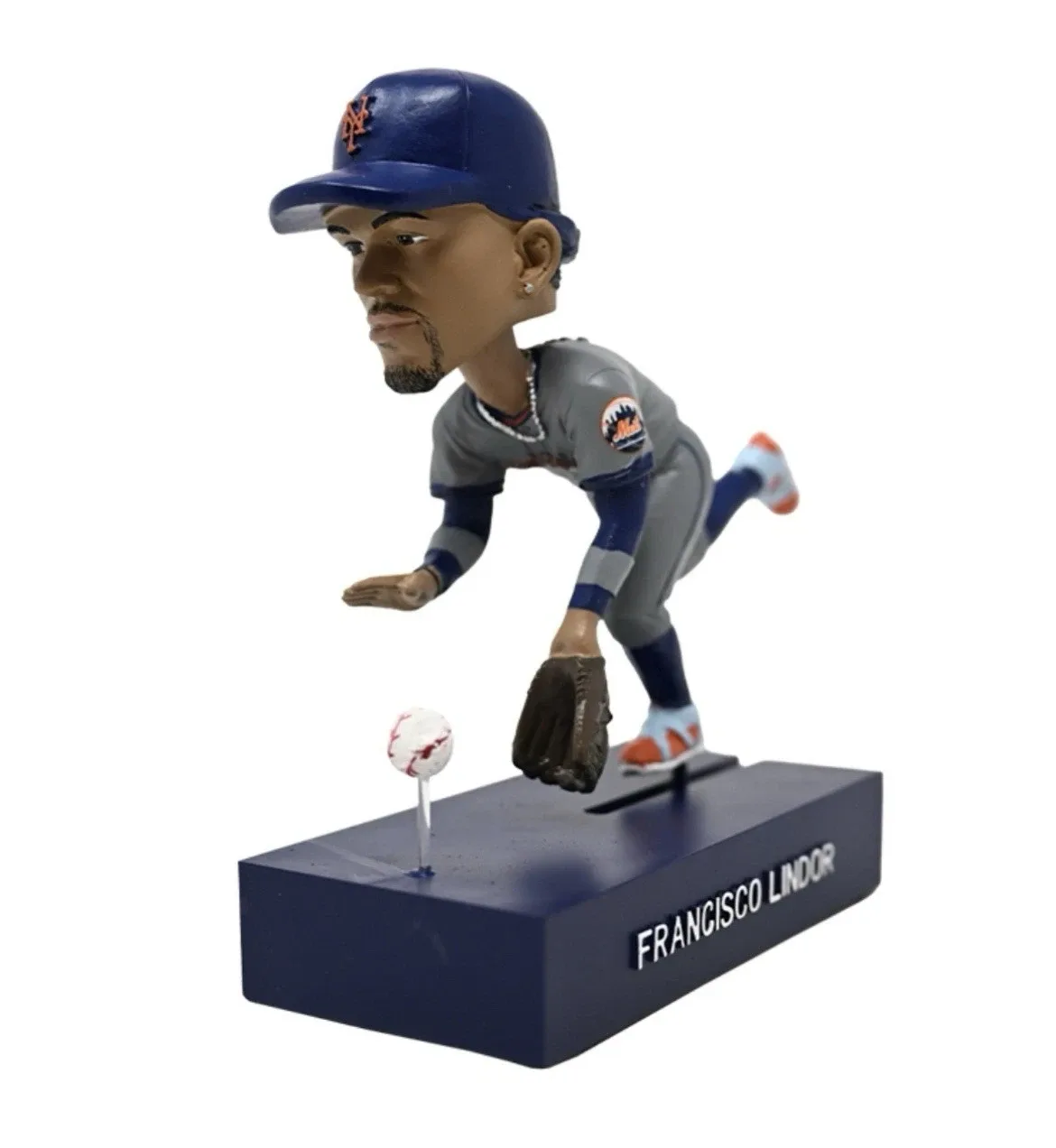 NY Mets Citi Field Francisco Lindor Fielding Bobblehead 8/30/25 thumbnail