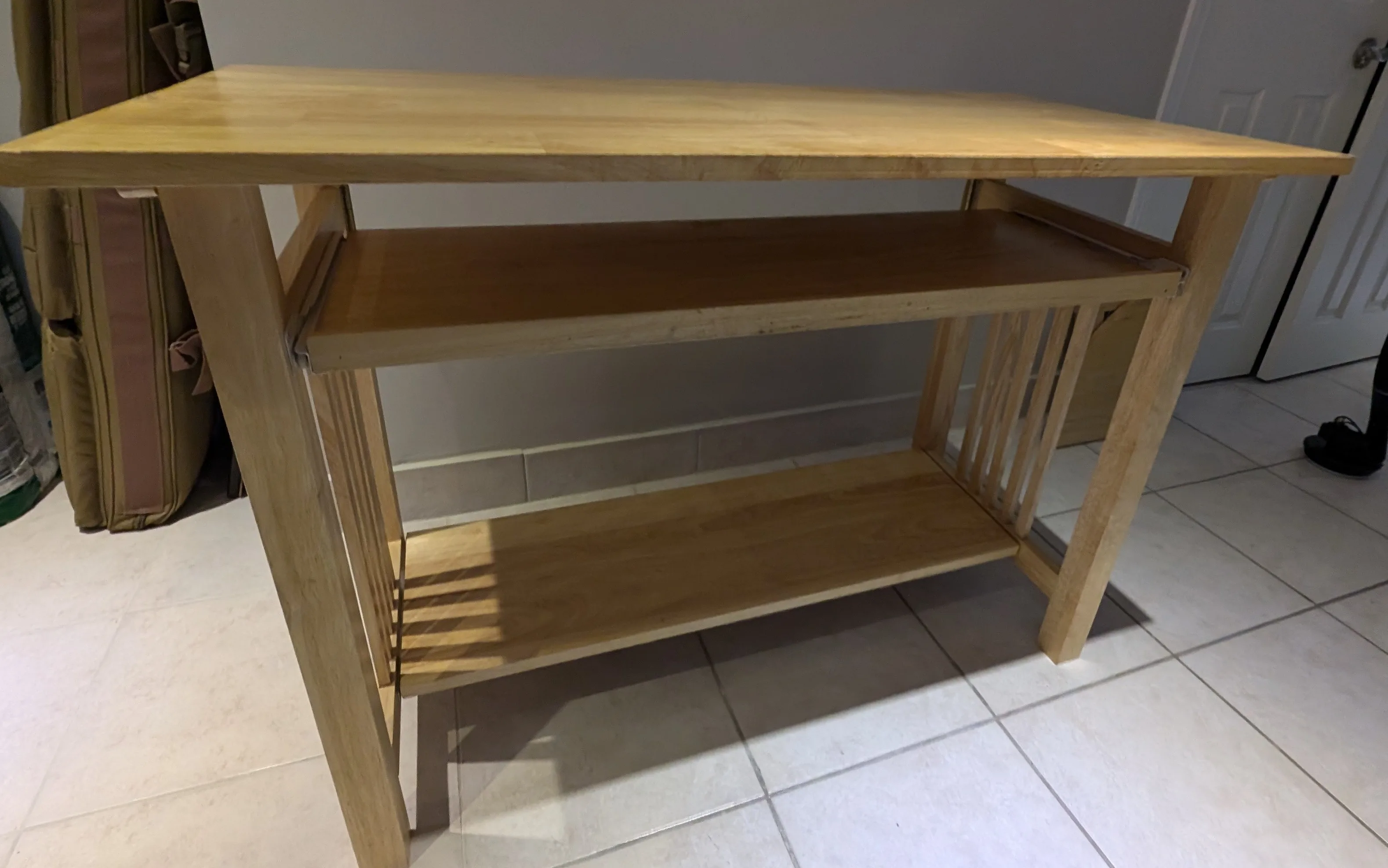 IKEA Foldable Compute Table with Keyboard Tray and Monitor Shelf image indicator(6)