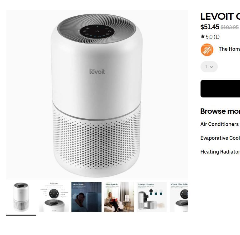 Levoit Core 300 Air Purifier (Good condition) - photo 2