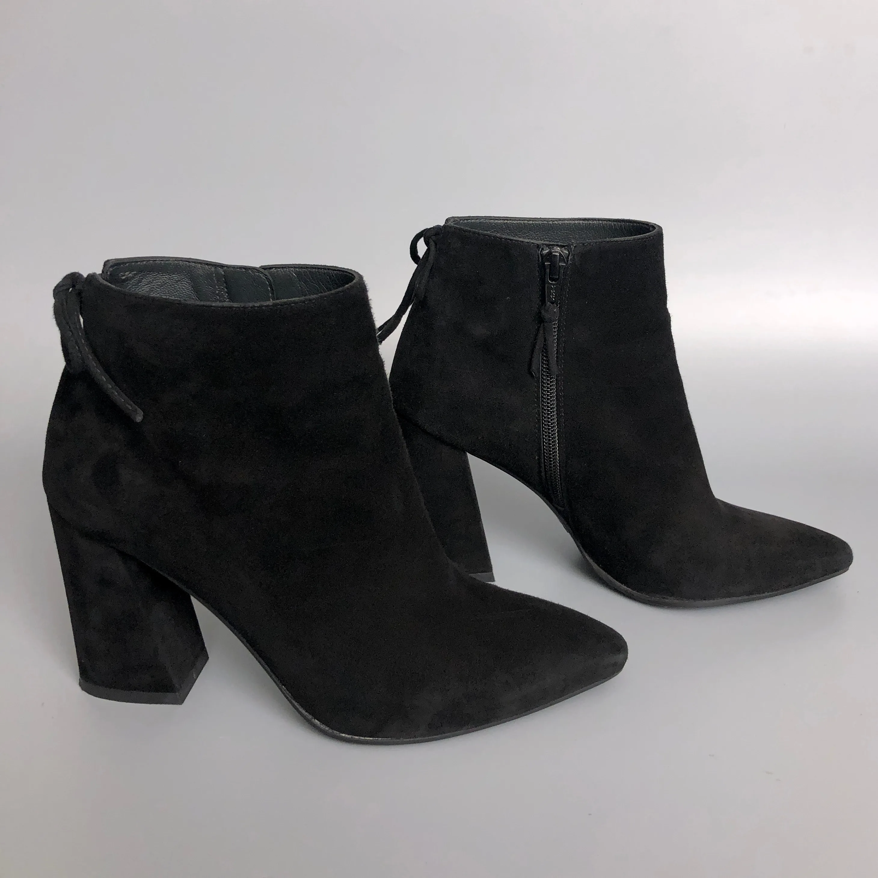 Wow! Stuart Weitzman Black Suede Ankle Boots image indicator(4)