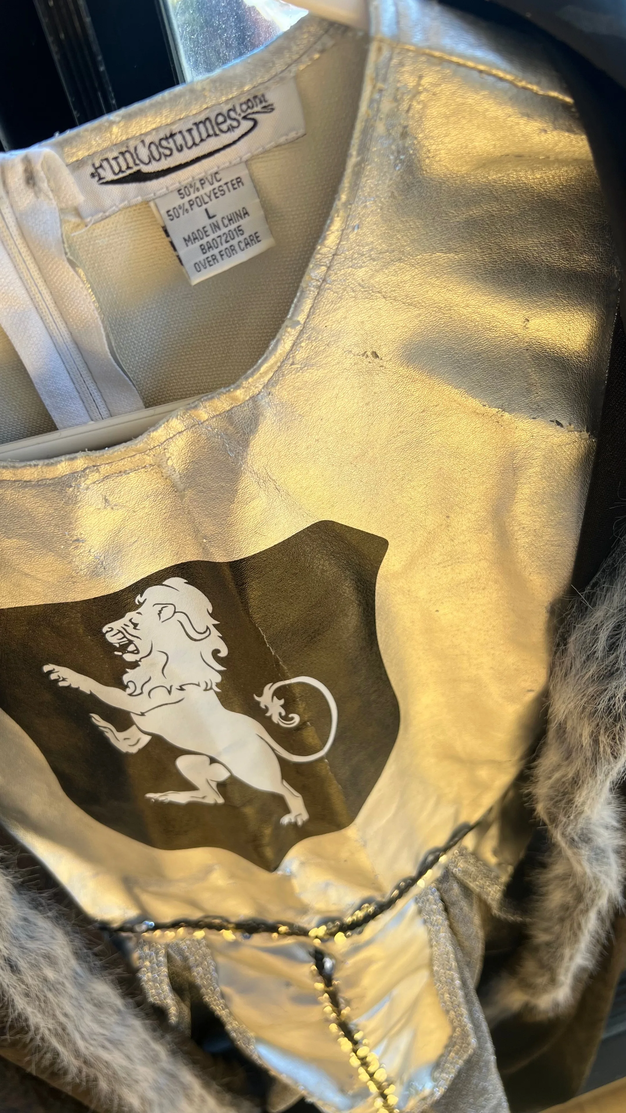 Medieval Knight Halloween Costume Kid’s Large w/ Sword & Shield image indicator(8)