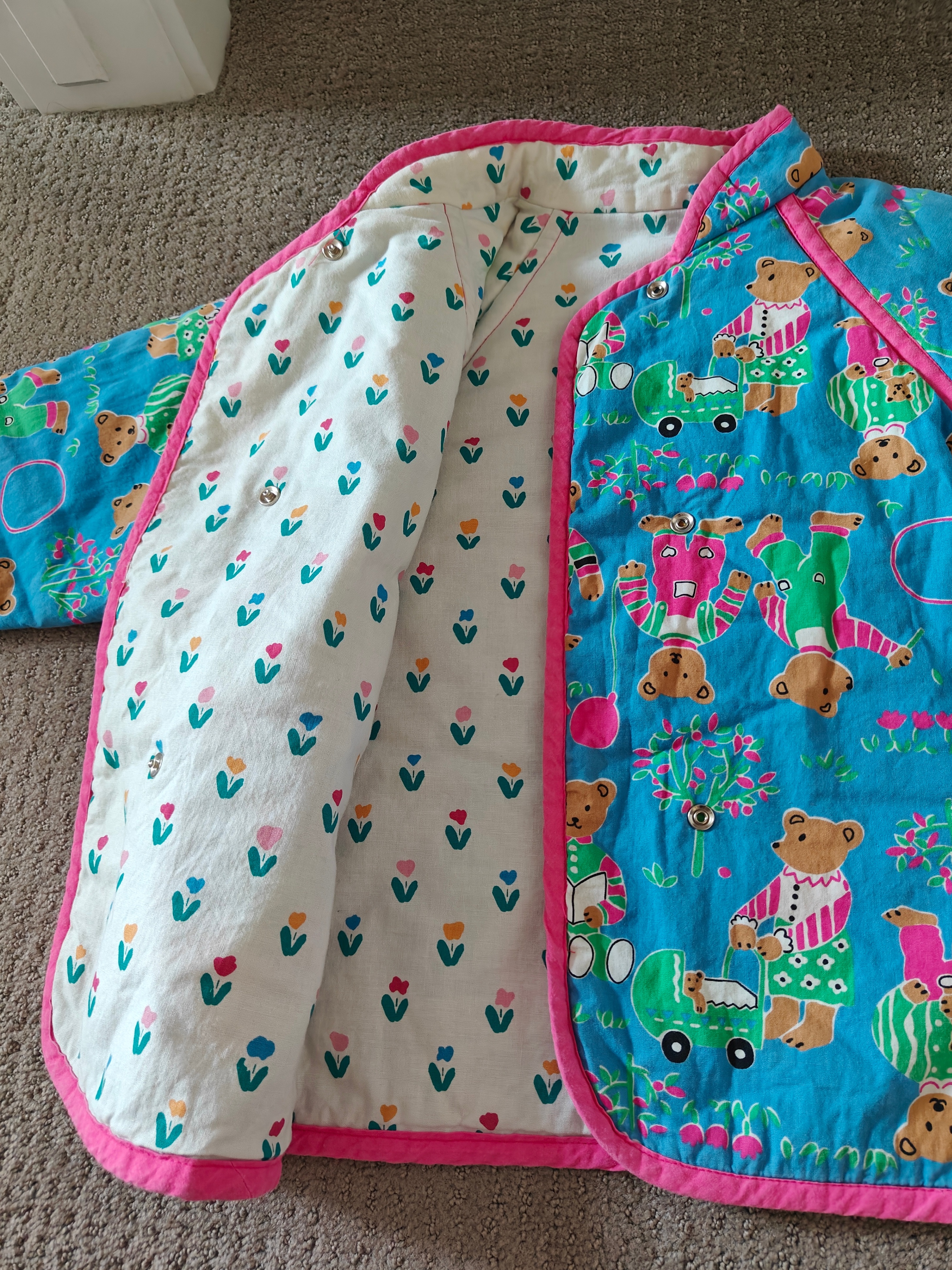 Scallywags Vintage Reversible Jacket Girl Child Clothes - Size 8 - photo 2