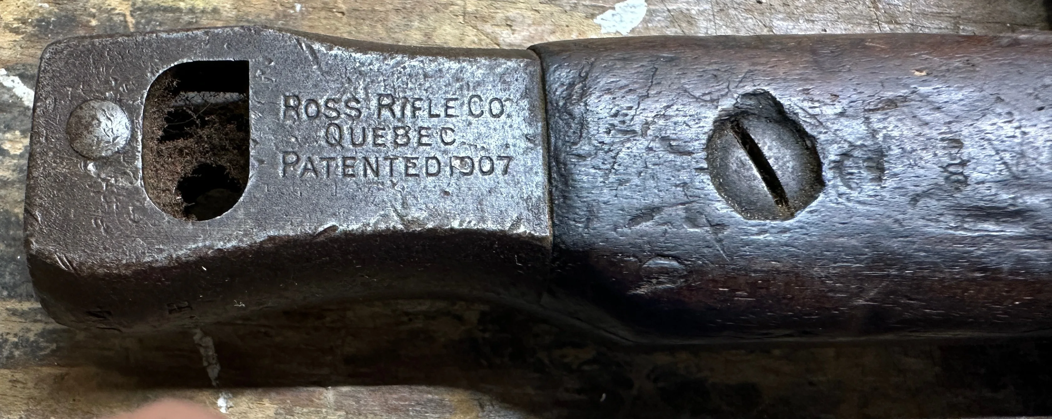 Vintage 17" Ross Rifle Bayonet 1907 image indicator(4)