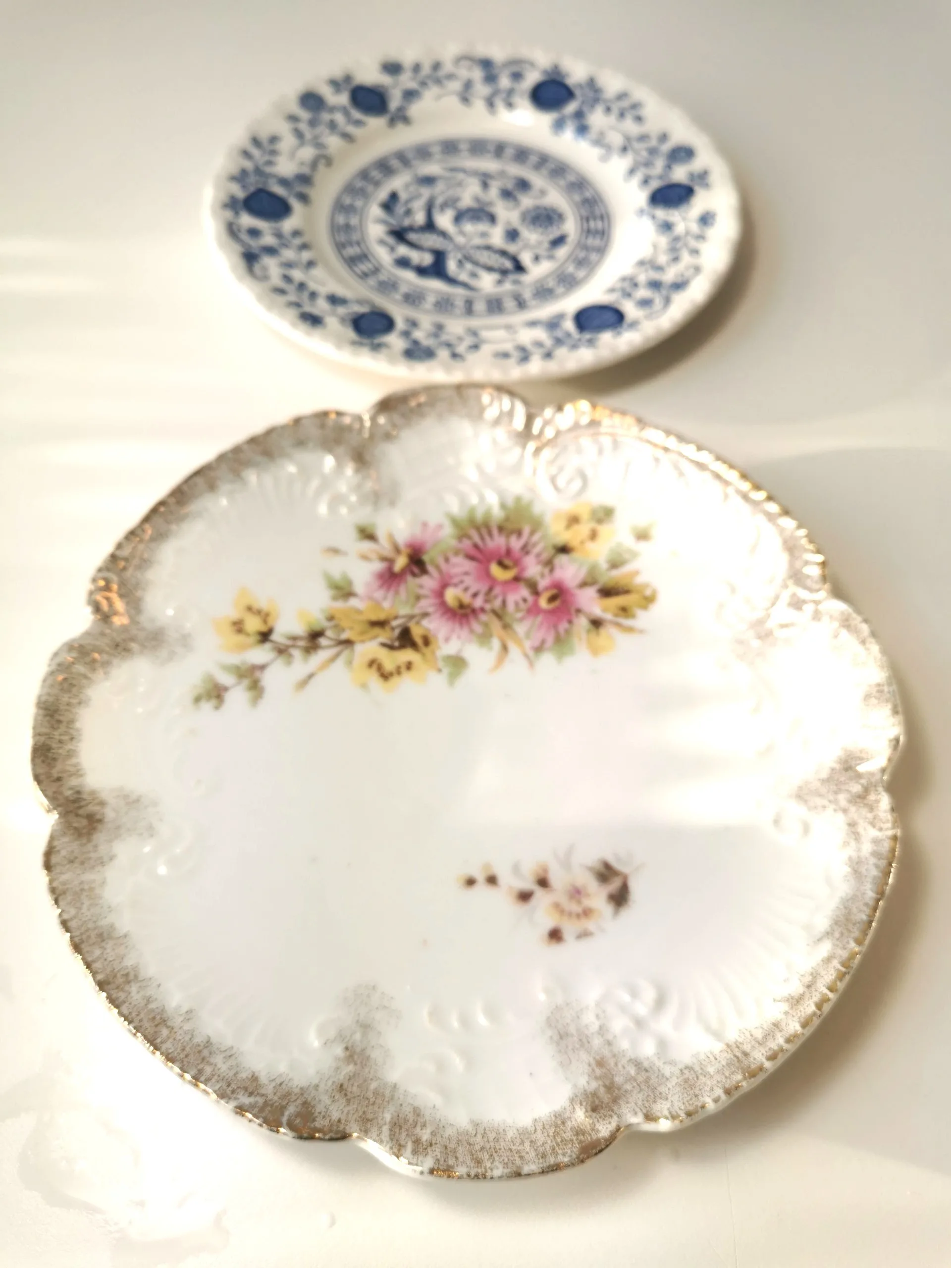 Vintage Plates 2: Enoch Wedgewood Tunstall blue onion 6 1/8", Po image indicator(2)