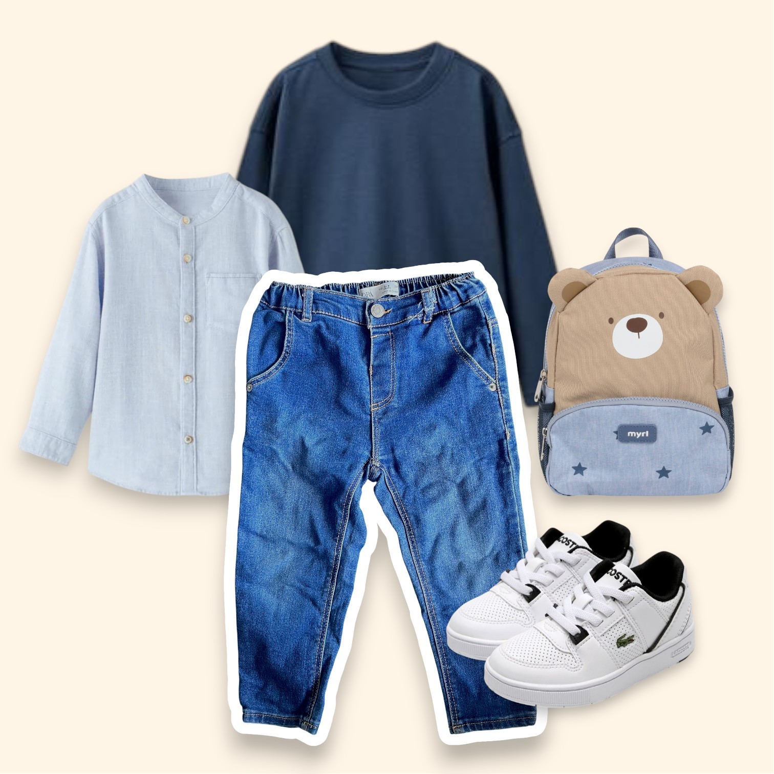 ZARA Kids Blue Jeans | Size 2-3 Years | Soft Stretch Denim Pants - photo 2