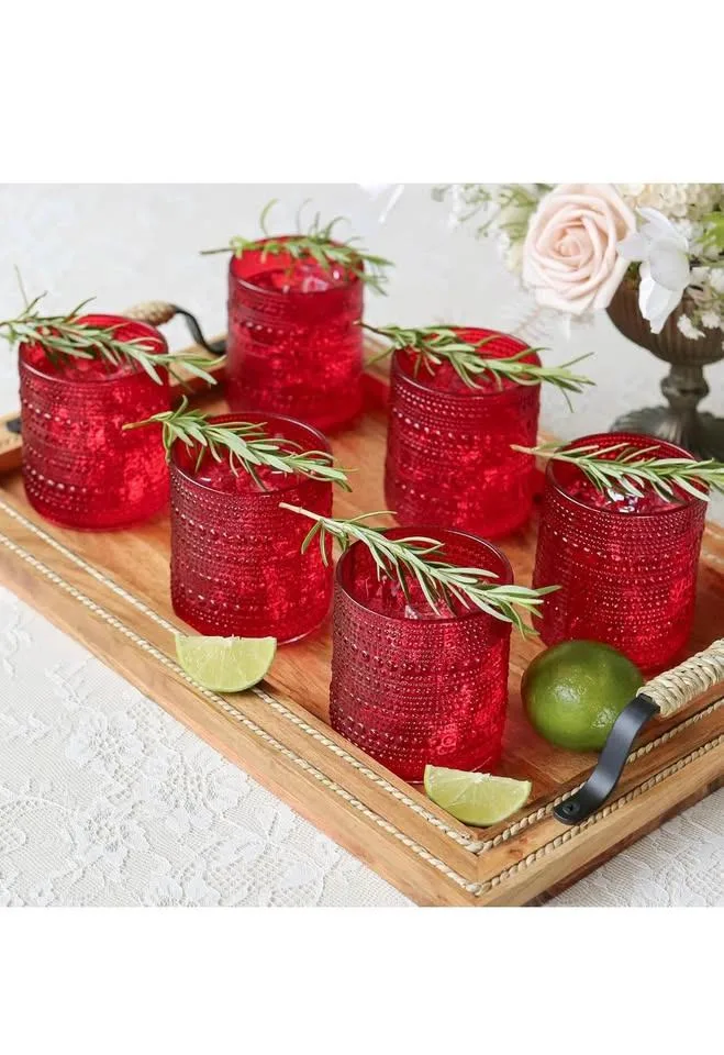 Kate Aspen Hobnail Beaded Drinking, 6pc