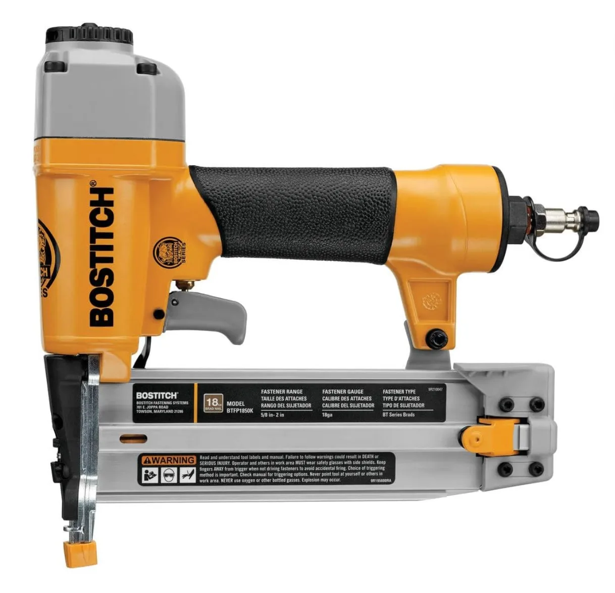BRAND NEW - BOSTITCH Brad Nailer, 18 Gauge, Pneumatic, 2-Inch thumbnail