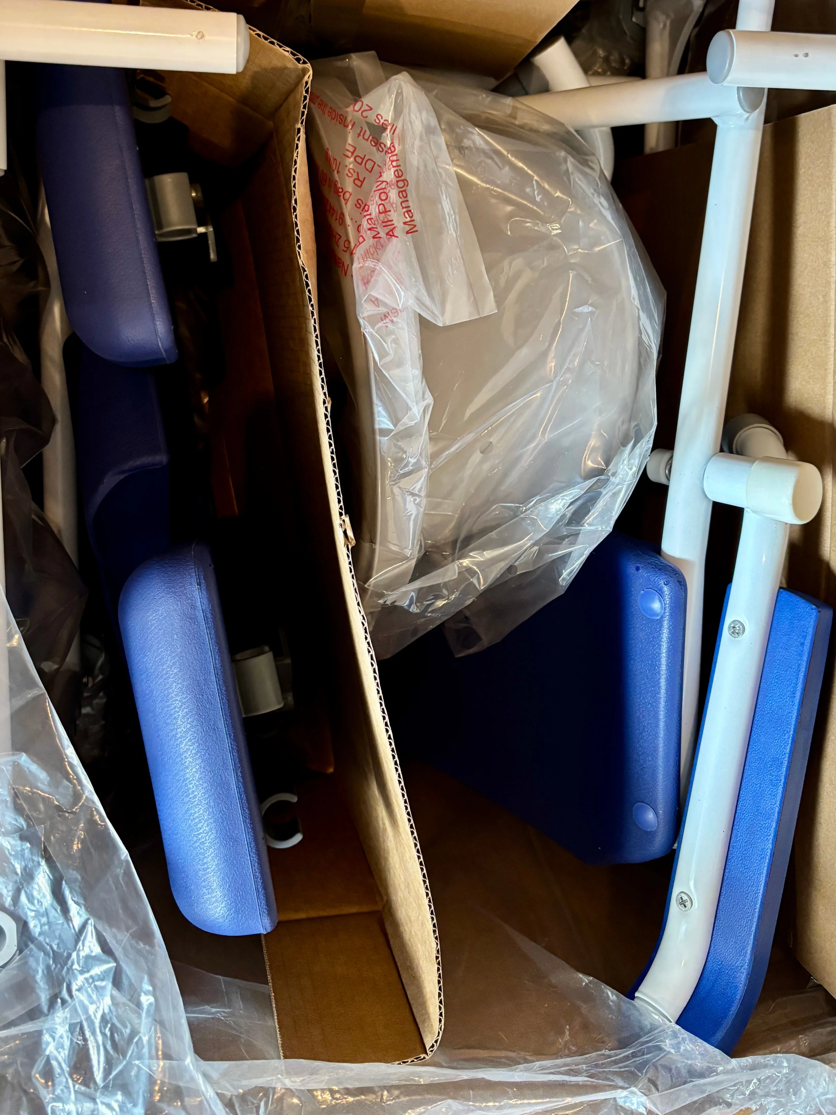 Adjustable Shower Commode Chair with Wheels & Footrest image indicator(6)