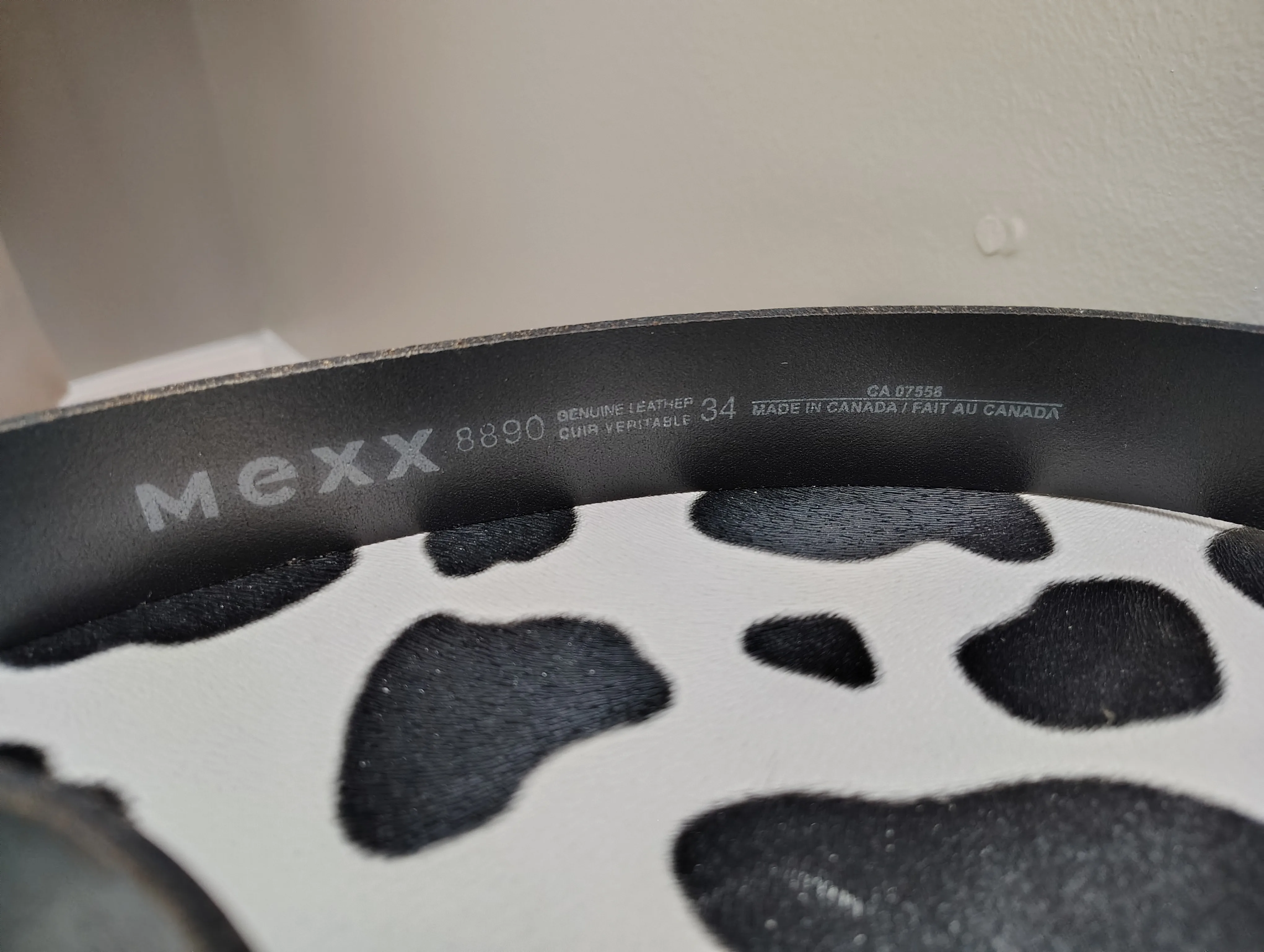 MINT USED TWICE Men's MEXX Leather Belt image indicator(2)