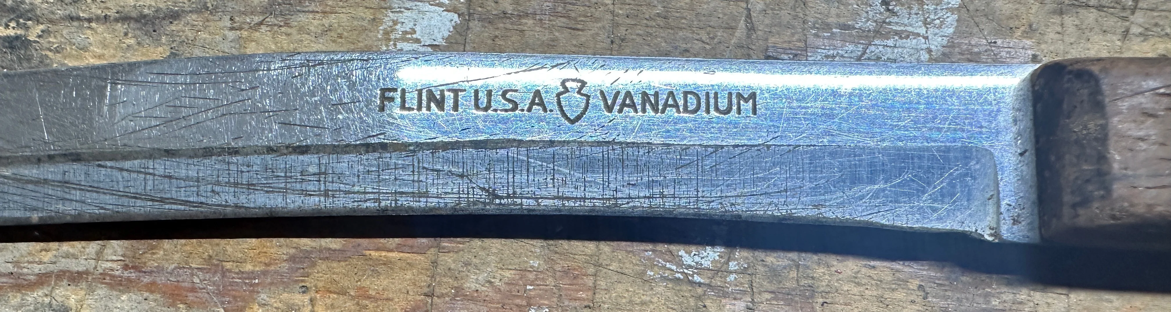 Vintage 12" Flint U.S.A. Vanadium Kitchen Knife. image indicator(2)