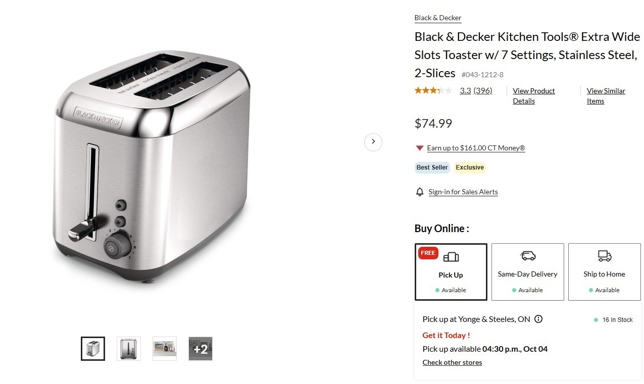 Black & Decker -Toaster (Canadian Tire) - photo 4