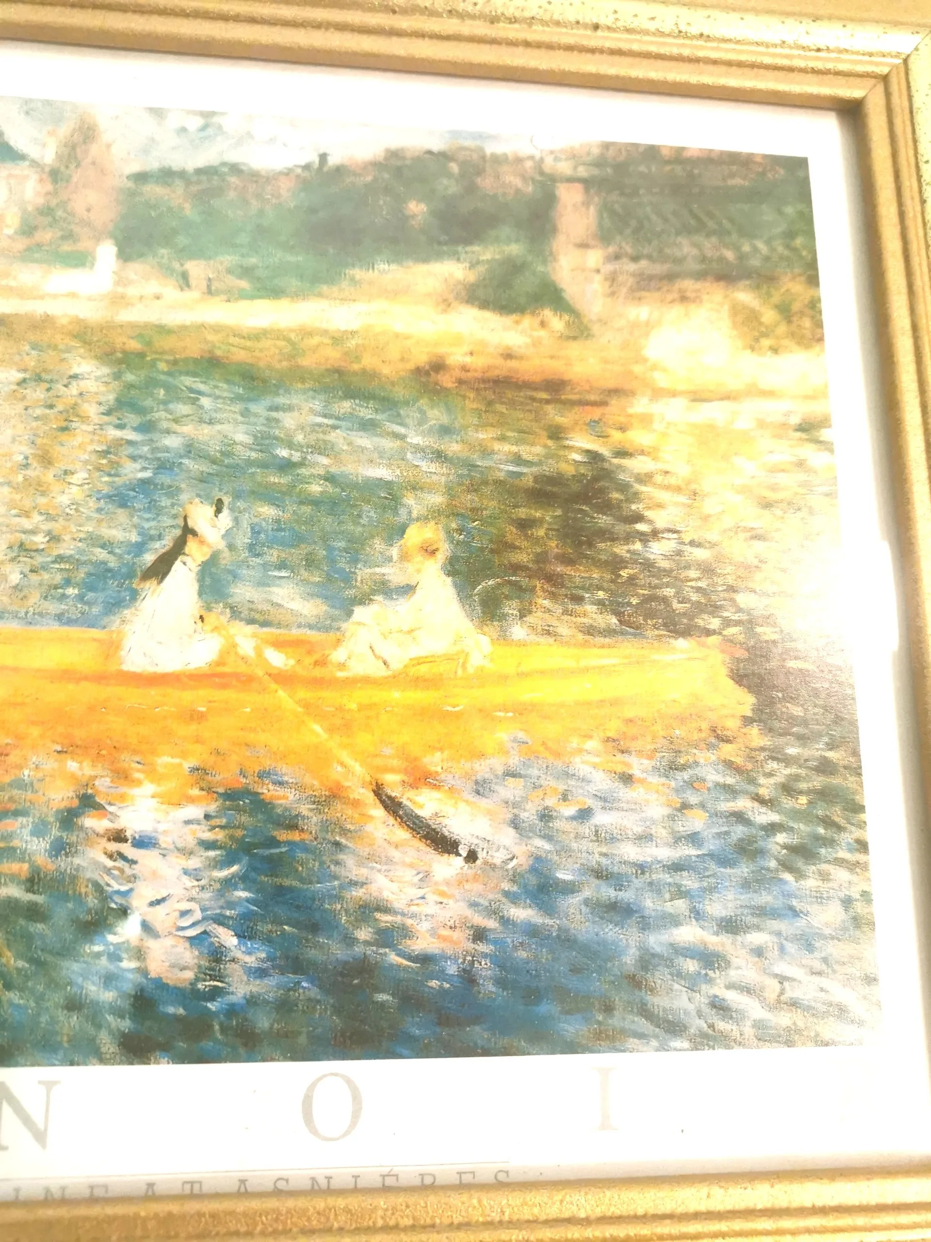 Pierre-Auguste Renoir "The Skiff" Gold Framed Print image indicator(10)