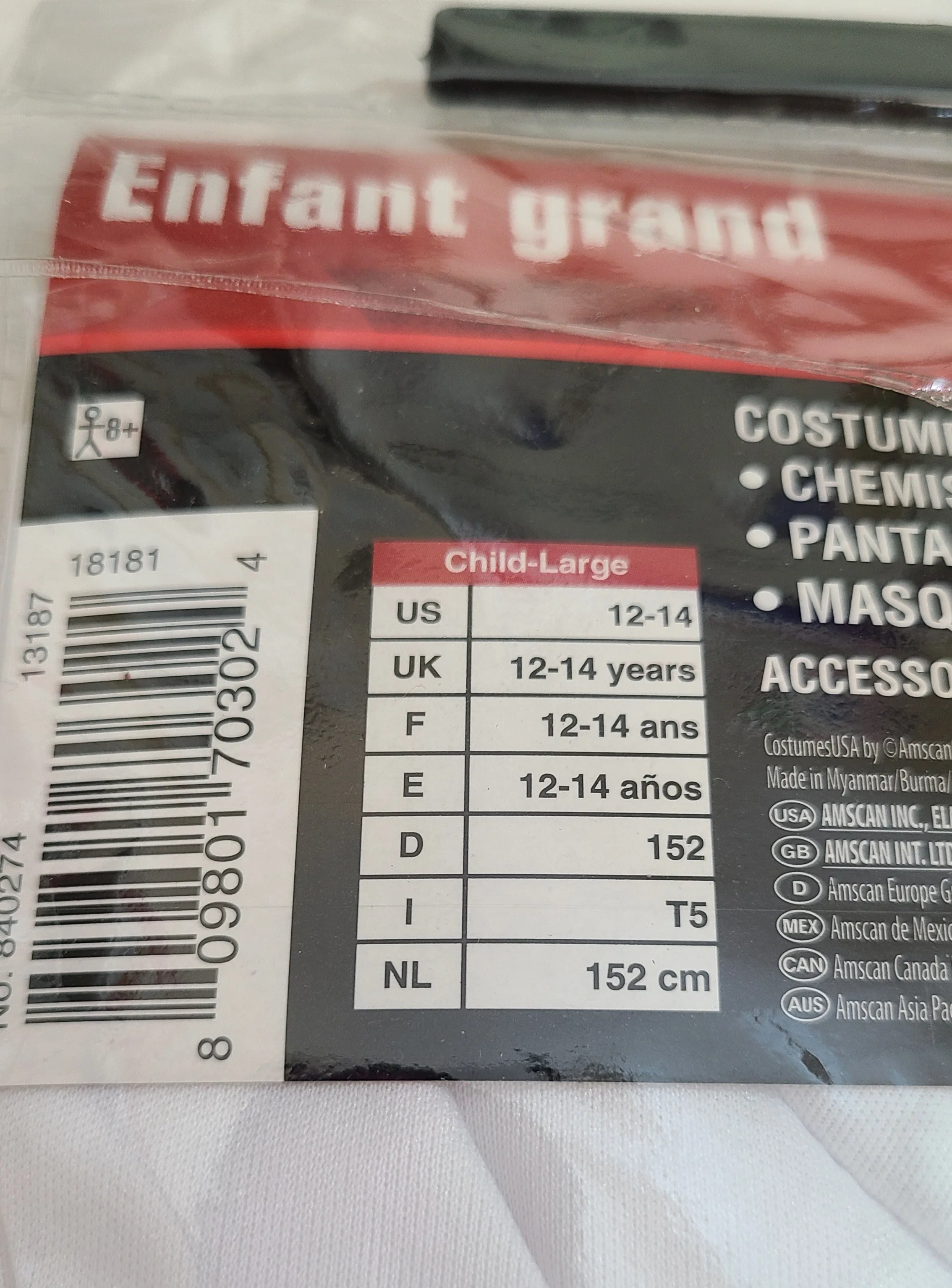 Halloween Ninja Warrior Costume 12-14 Year Old image indicator(2)