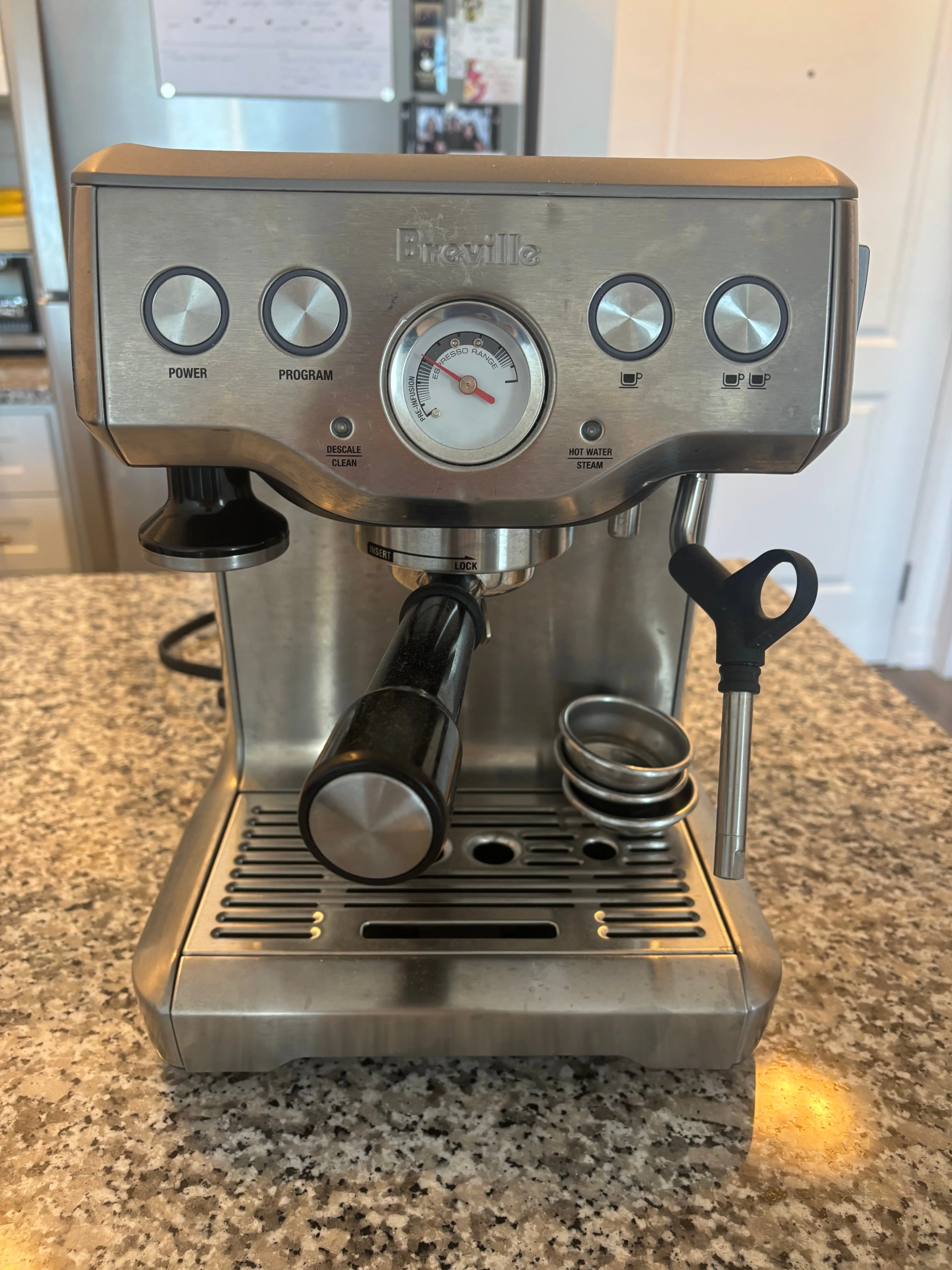 Breville Infuser Espresso Machine-Works Great-Water Tank Crack