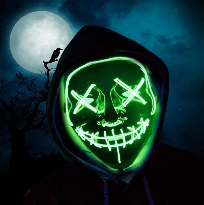 LED Neon Mask Green – Xmas & New Year Party image indicator(6)