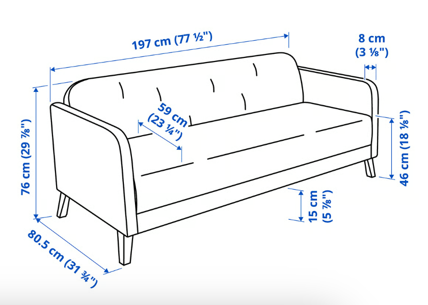 Ikea Sofa, Vissle dark gray, LINANÄS - photo 2