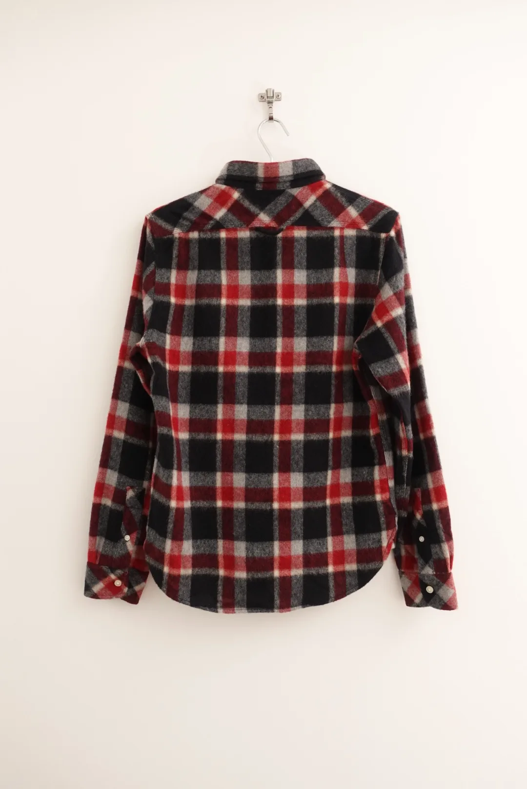 Wings+Horns Wool Angora Plaid Shirt - Small image indicator(2)