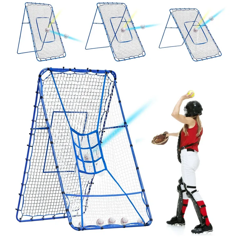 New Baseball Pitching Rebounder Practice Net thumbnail