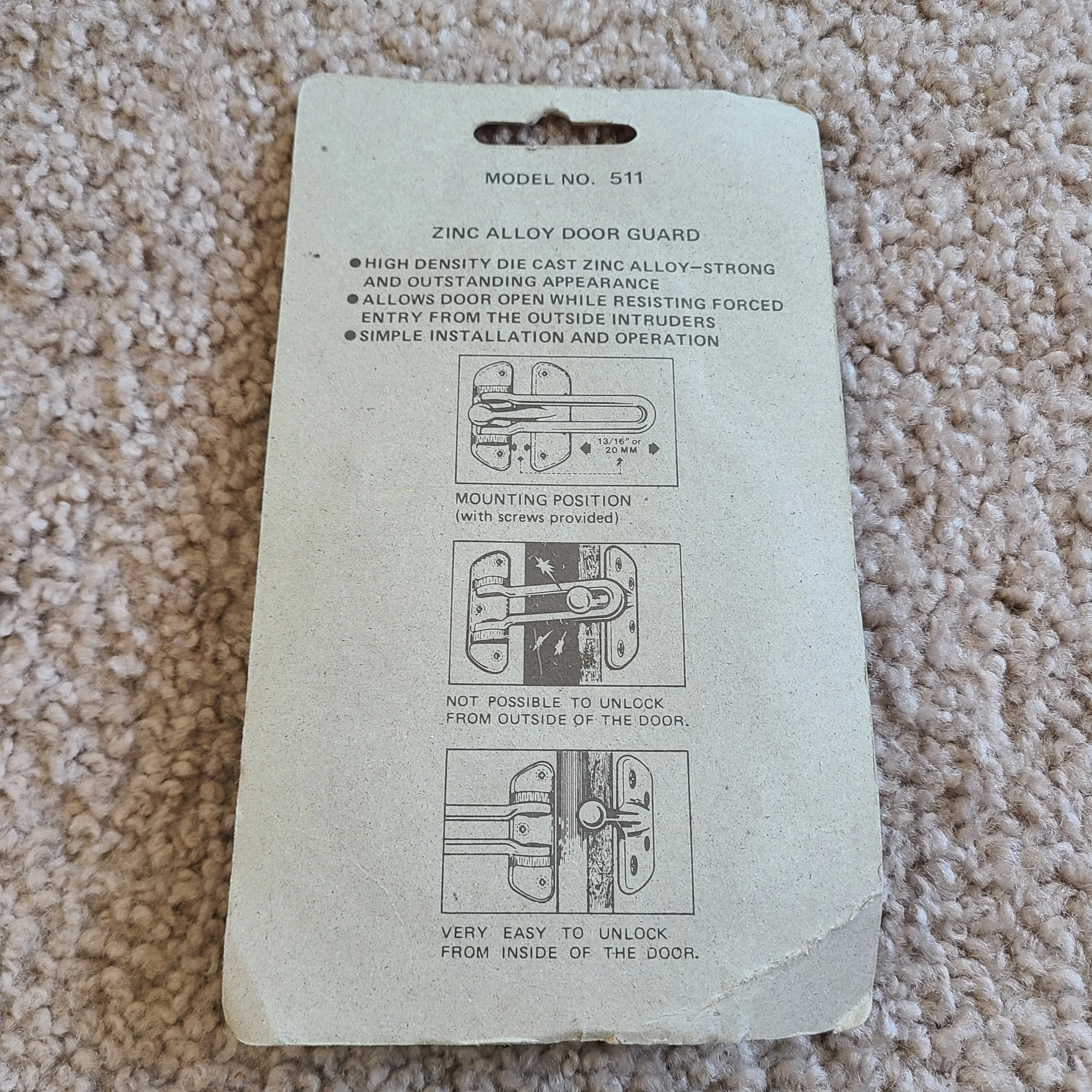 Door Guard, Door Bell & Window Lock (3 pcs) image indicator(3)