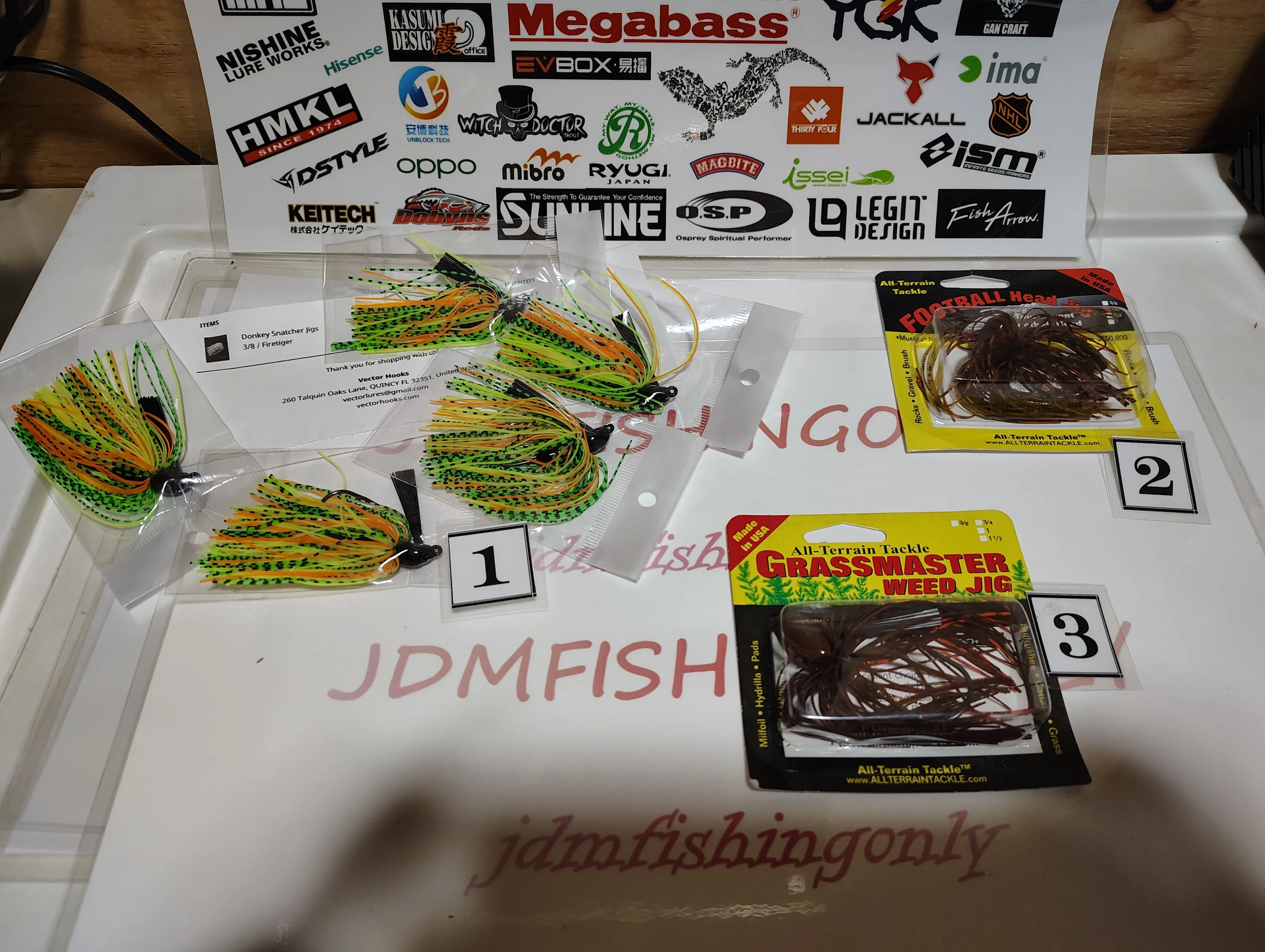 NEW Various Branded Football Flipping Punching Swimming Jigs thumbnail