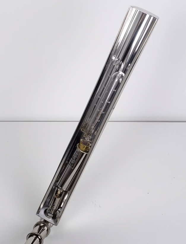 Vintage Polished Nickel Slimline Desk Lamp - photo 5