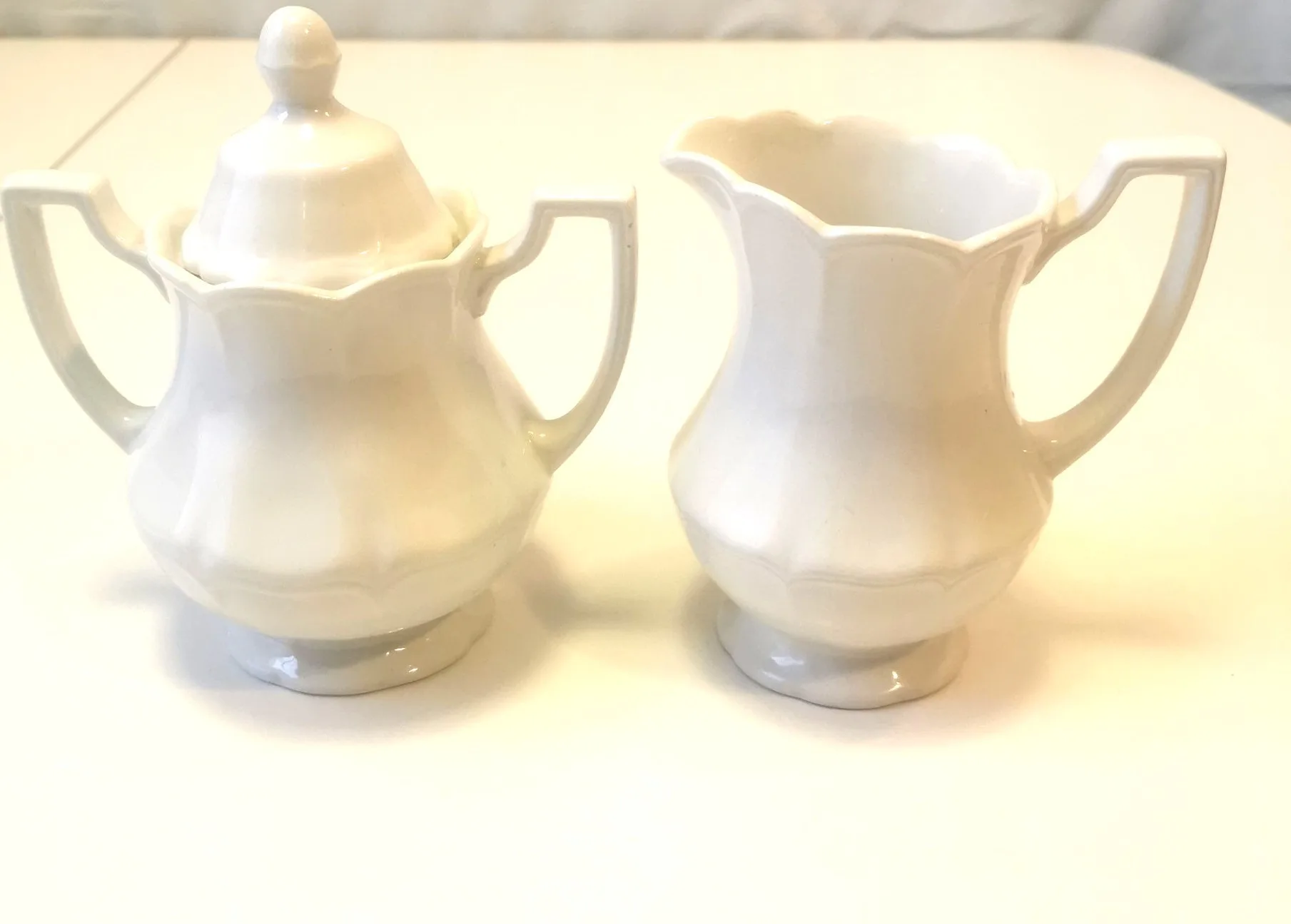 Sugar Bowl / Creamer Vintage Ironstone Royal Staffordshire thumbnail