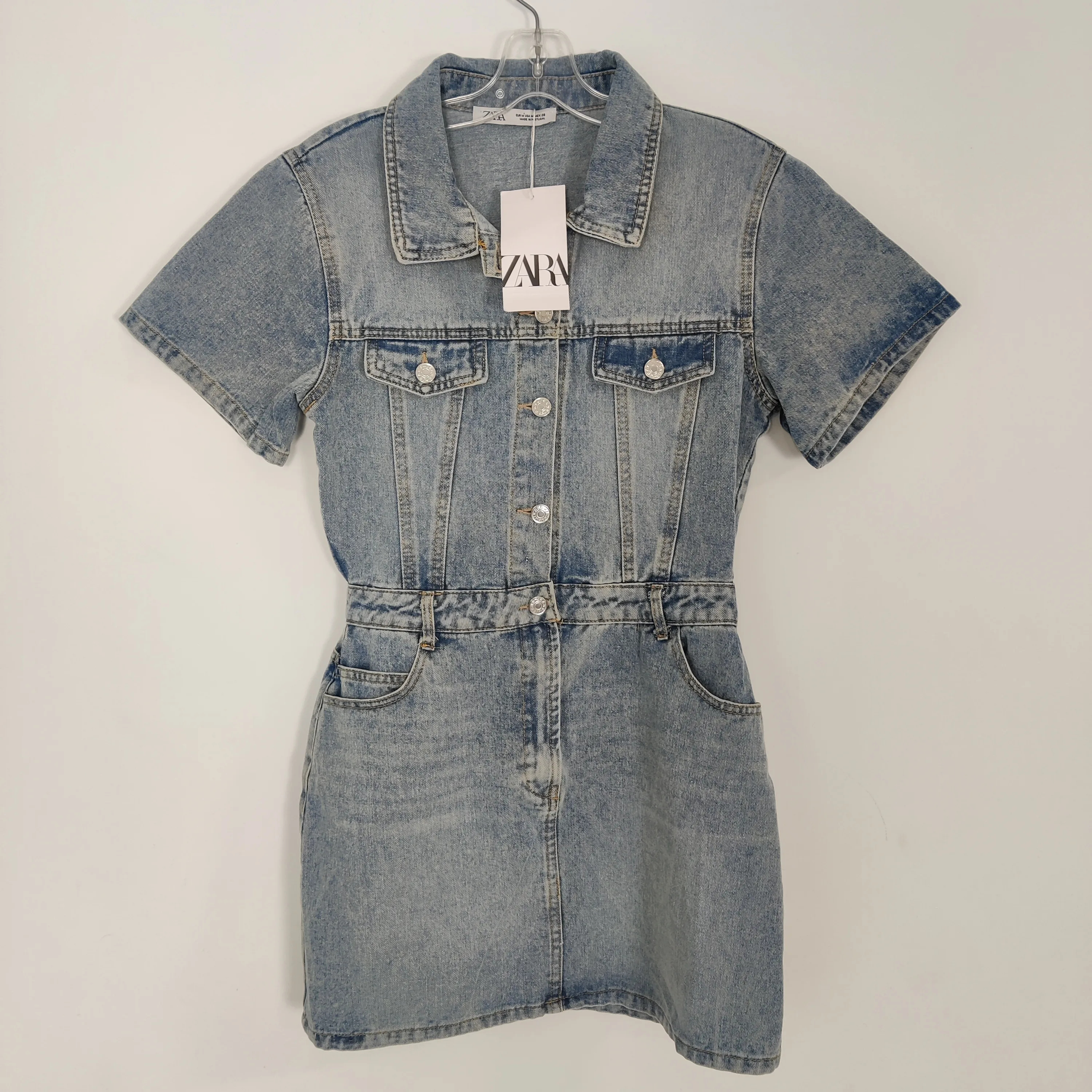 Zara Women's Midi Denim Dress Size Medium New Gorpcore thumbnail