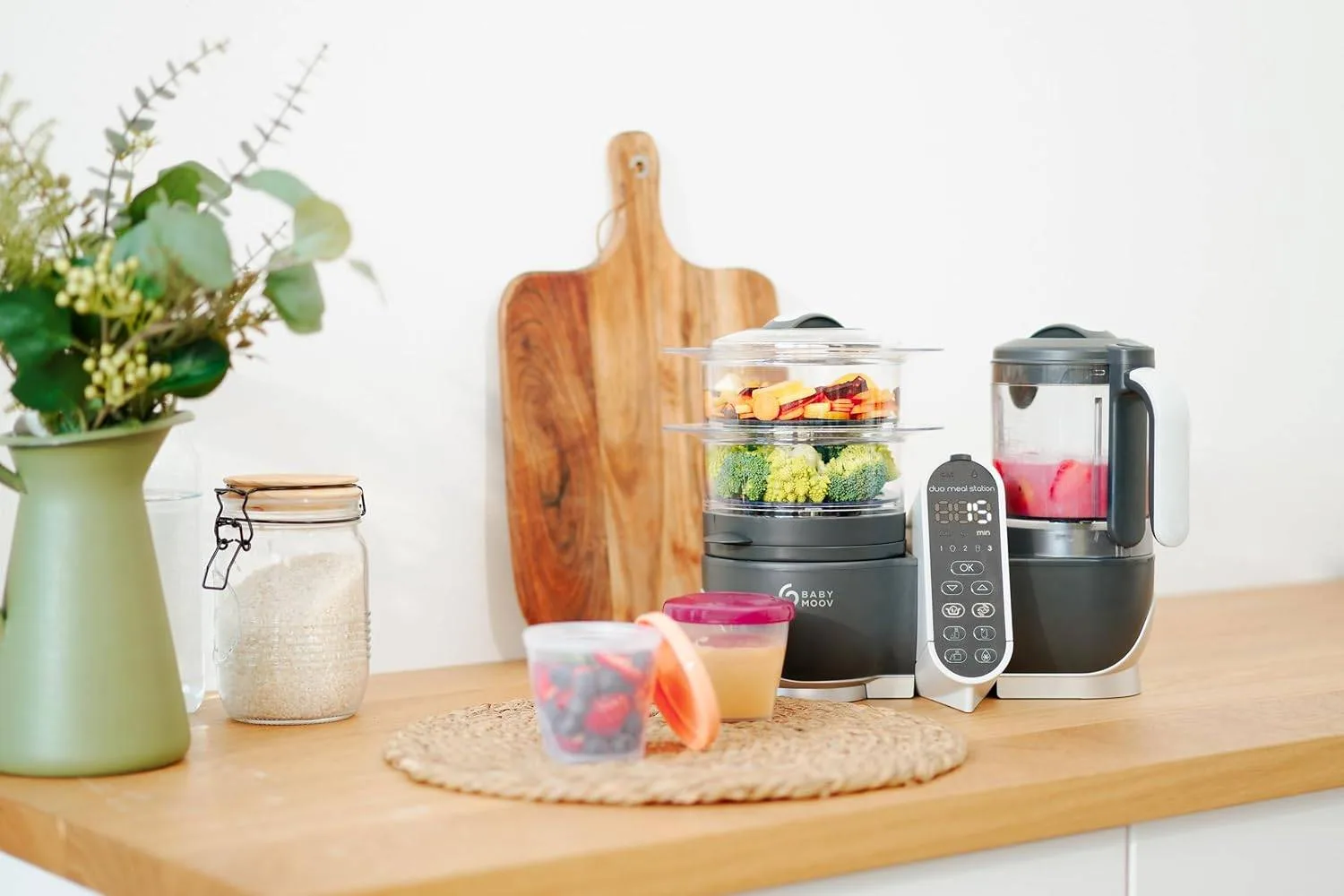 Baby Food Maker - Babymoov Duo 6in1 - Steamer, Blender, Warmer image indicator(5)