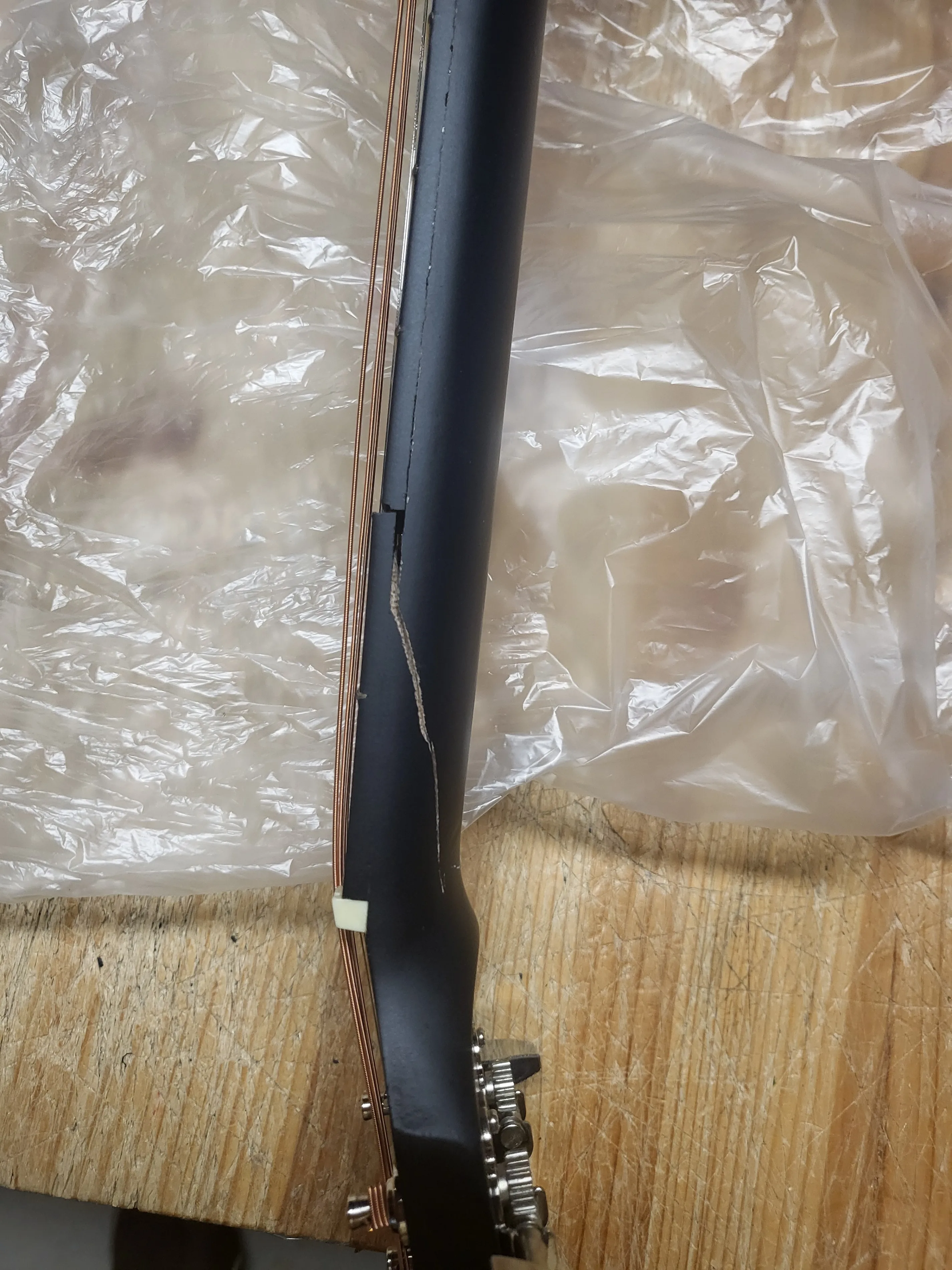 Acoustic Guitar with Broken Neck – For Parts, Repair, or Display image indicator(2)