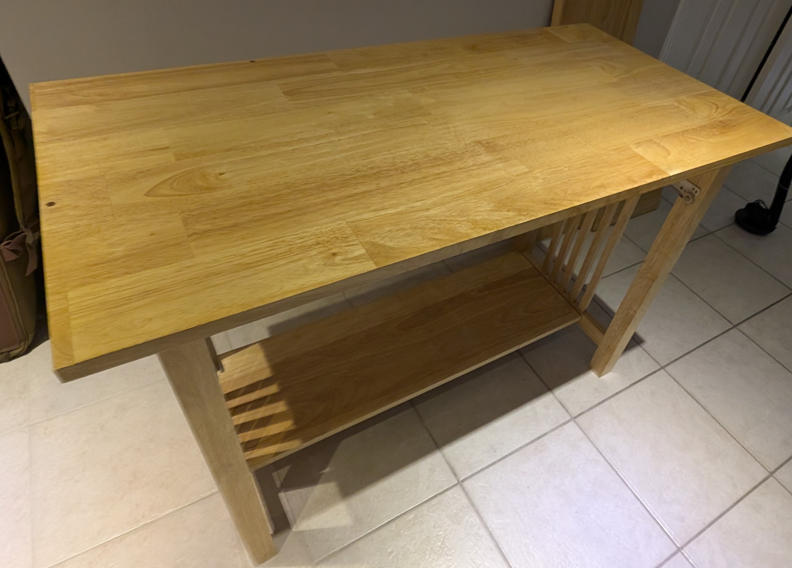 IKEA Foldable Compute Table with Keyboard Tray and Monitor Shelf - photo 3