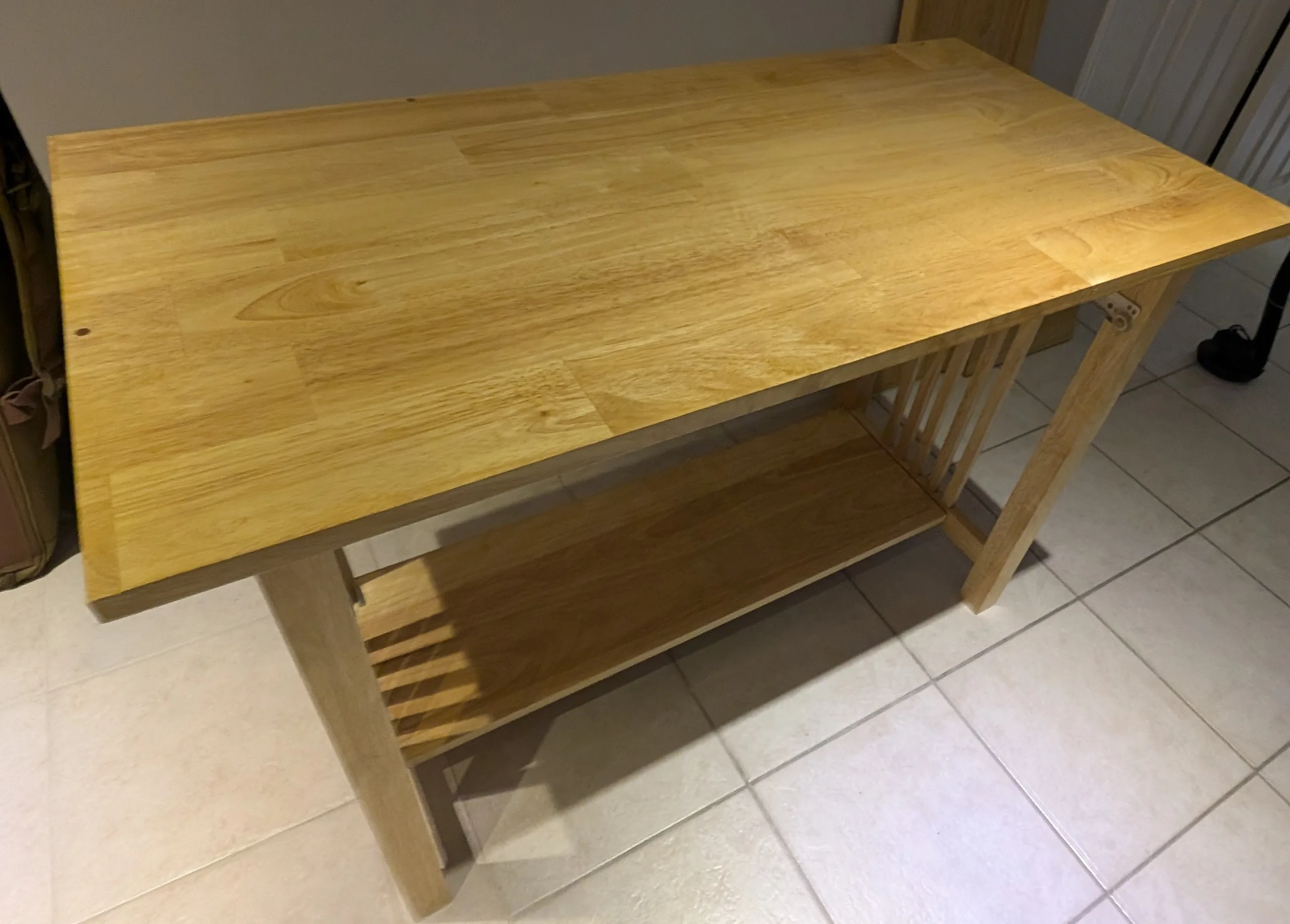 IKEA Foldable Compute Table with Keyboard Tray and Monitor Shelf image indicator(3)