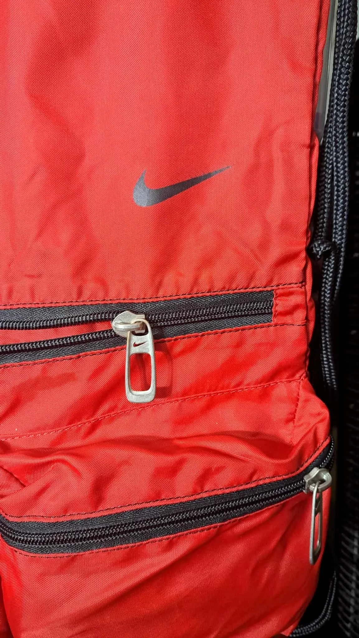 Nike Genuine Brand Sack pack Gym Bag Red Nylon image indicator(2)
