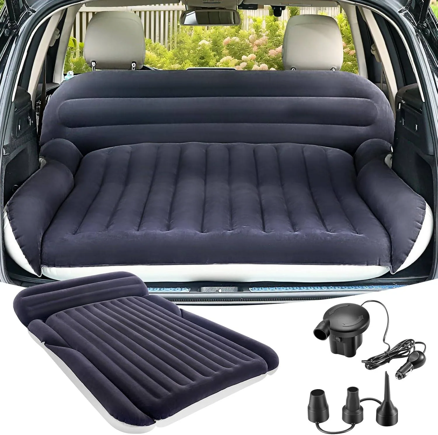 New Car Air Mattress w/ 2 Pillows & Air Pump thumbnail