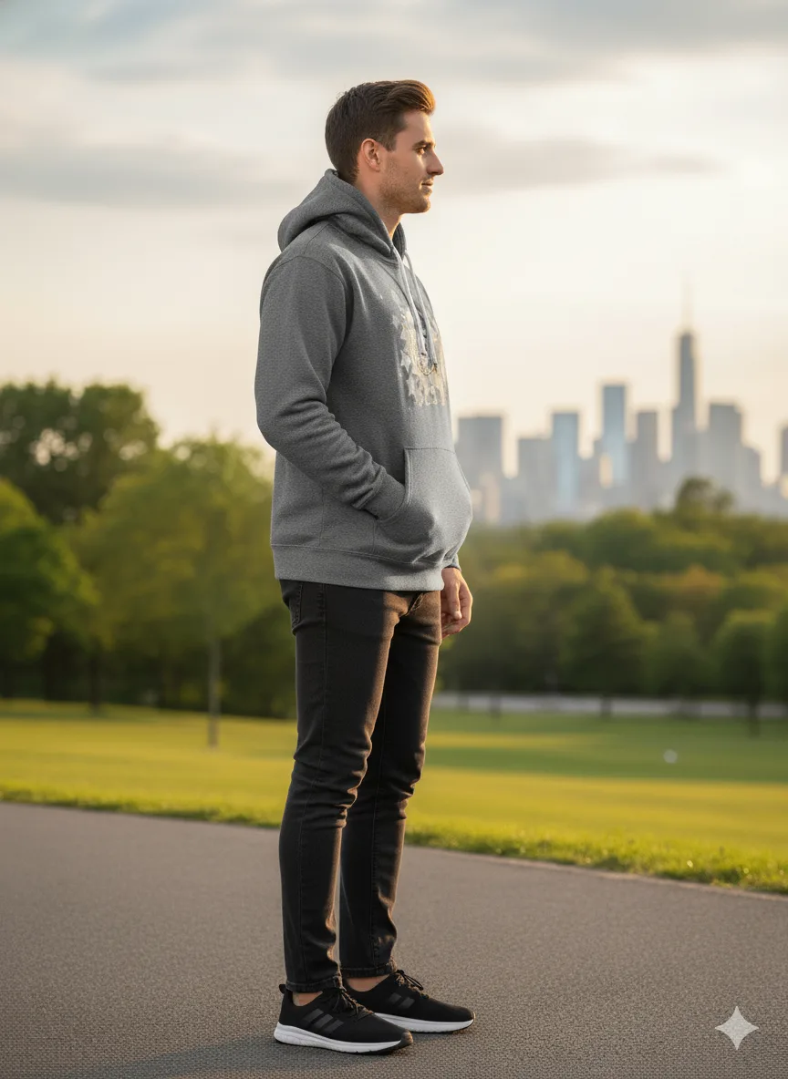 ⚾ Provincial Baseball Hoodie - Gray, Men, Size (L) - Edmonton image indicator(3)