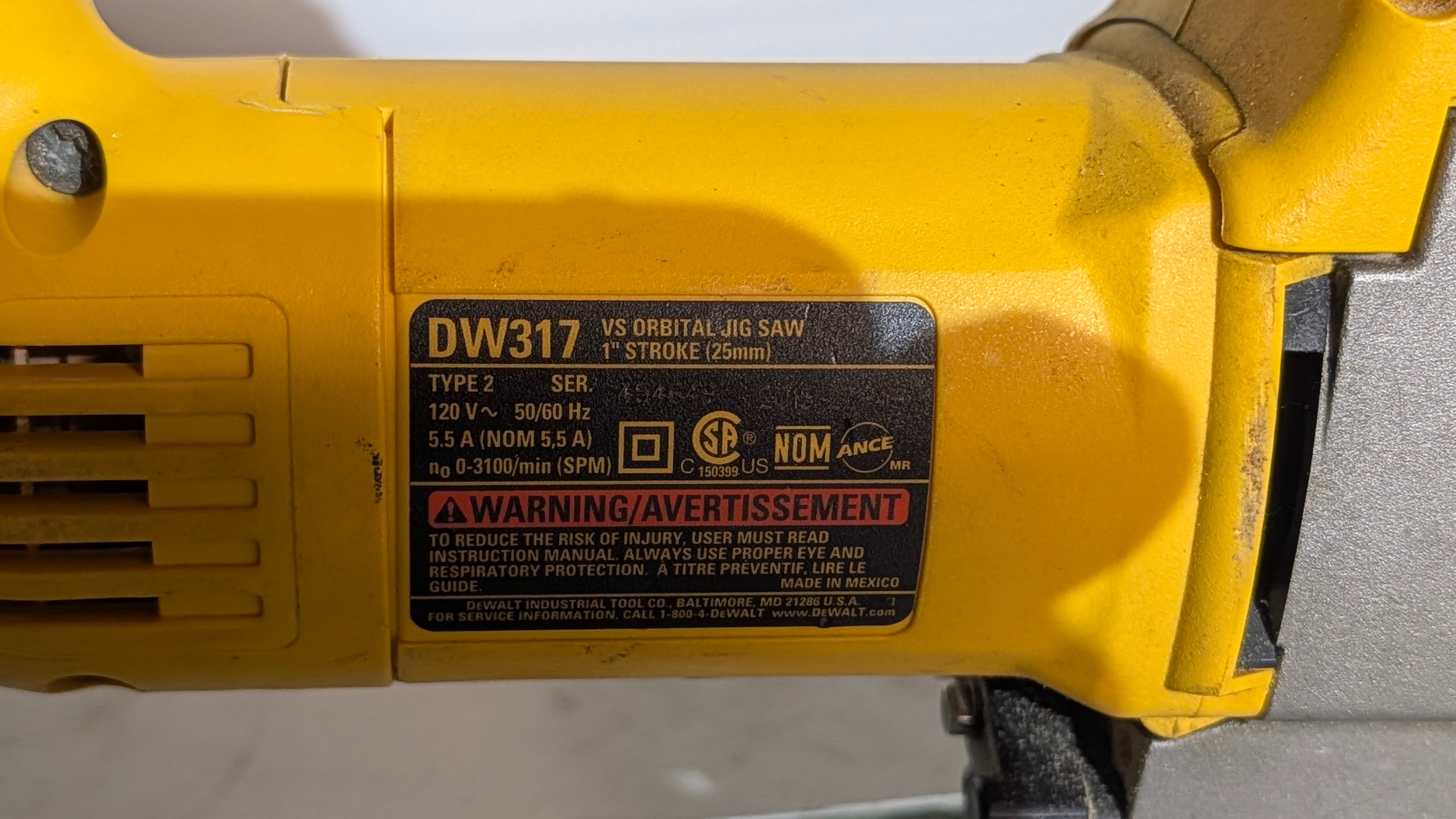 DEWALT 5.5 Amp Compact Jig Saw DW317 - photo 3