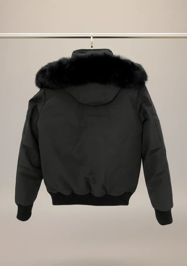 Moose Knuckles Men’s Original Ballistic Shearling Bomber image indicator(2)