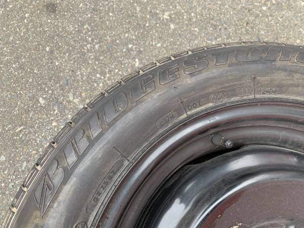 1 X single 205/60/16 Bridgestone 80% tread steel rim 5x114.3mm - photo 4