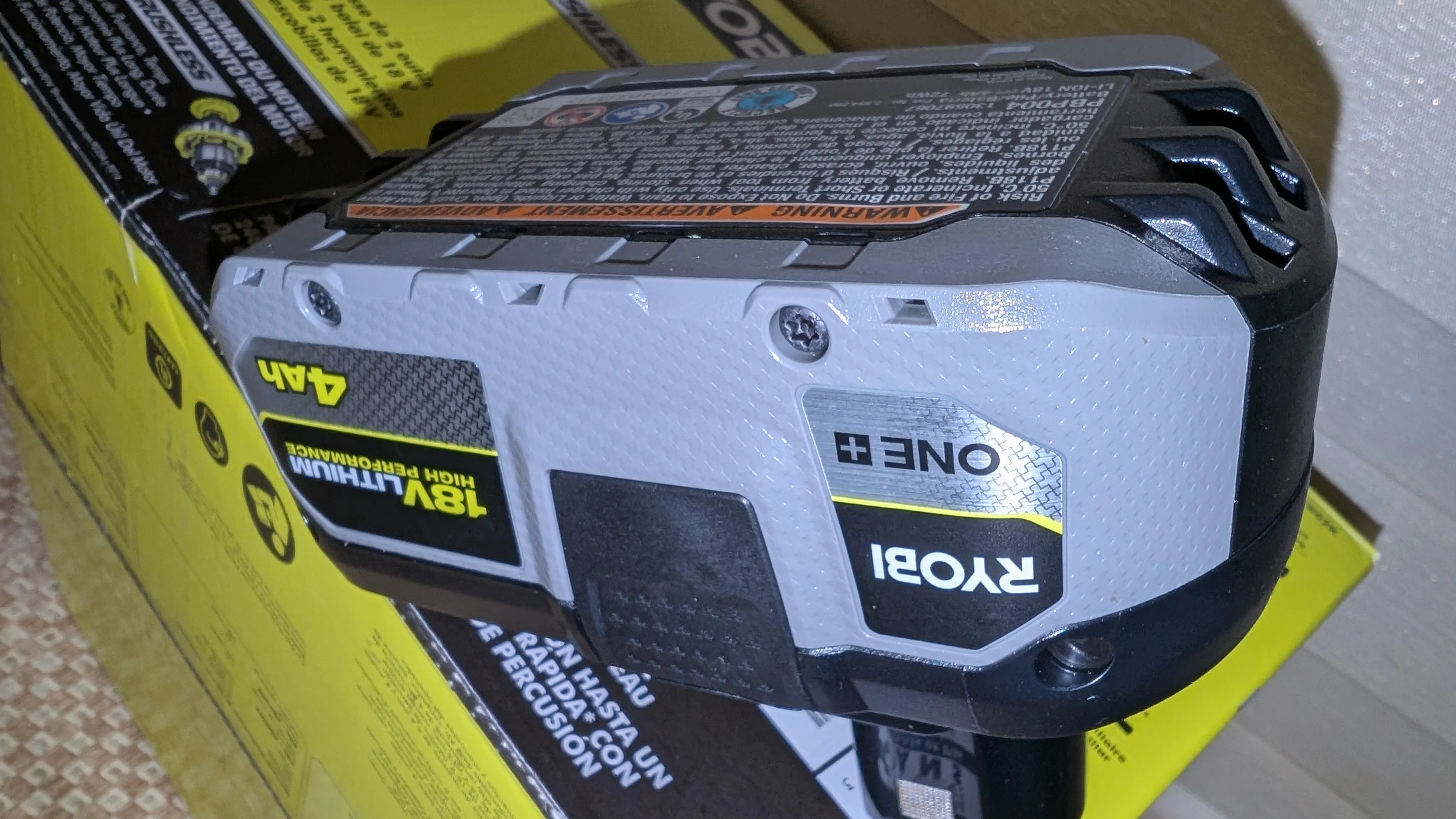 RYOBI 18V ONE+ HP (High Performance) 4 Ah Battery with Charger image indicator(6)