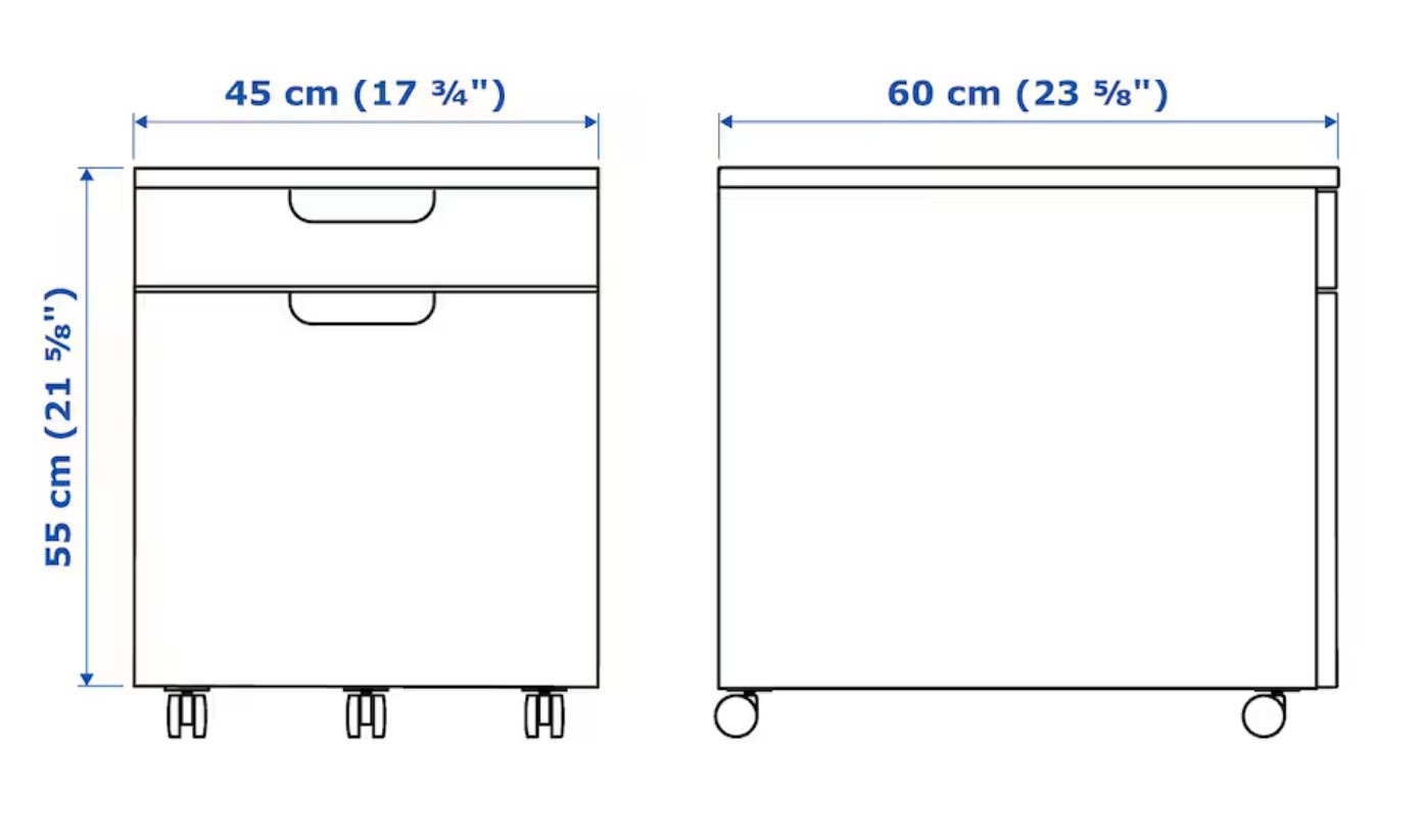 Drawer unit/drop file storage - photo 4
