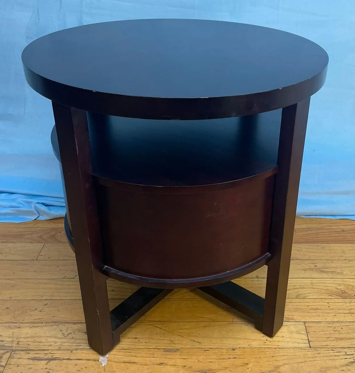 Mahogany Circular Side Table $30 image indicator(2)