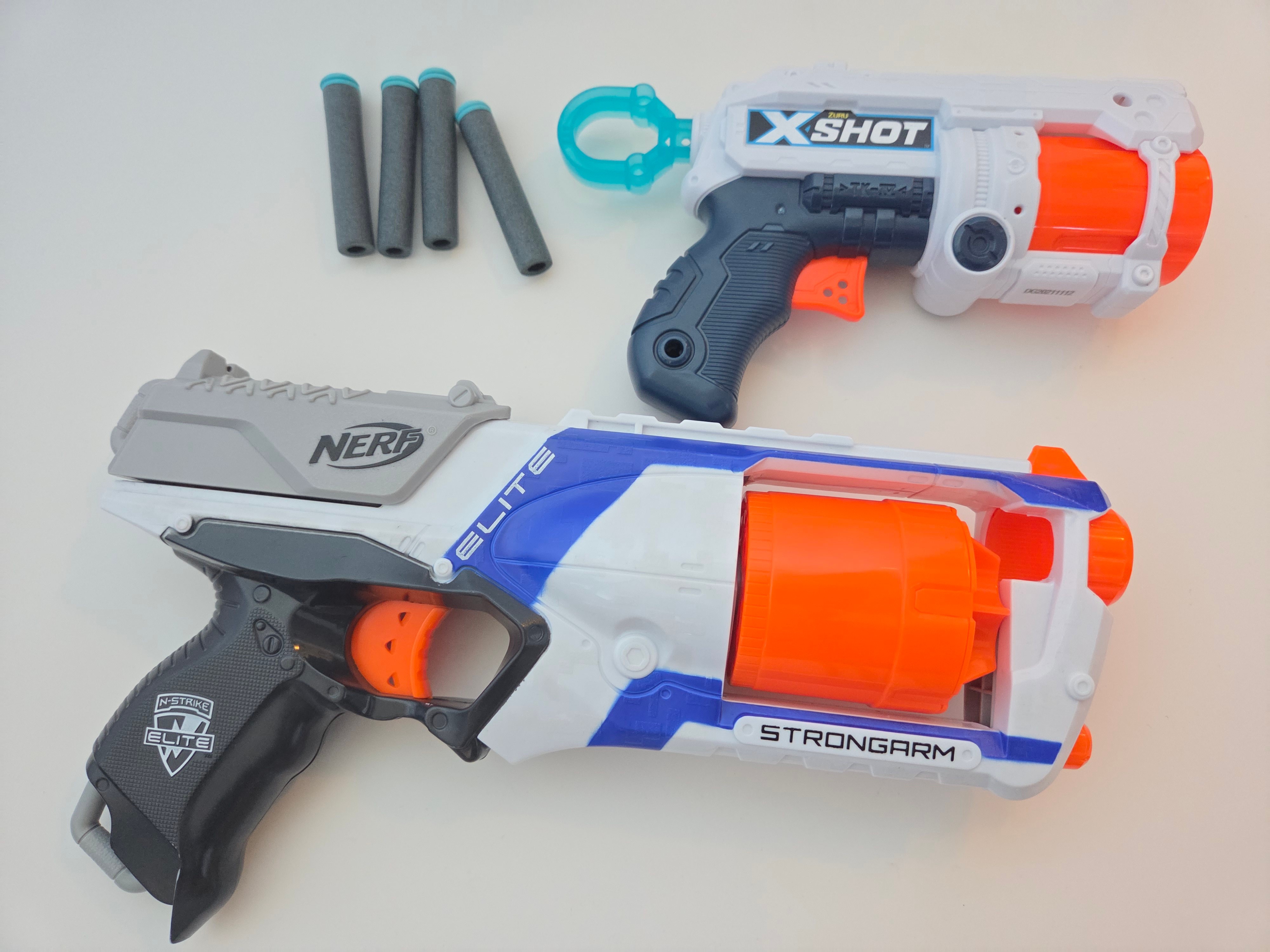 Nerf Strongarm + X-Shot Fury 4 set with darts - photo 3
